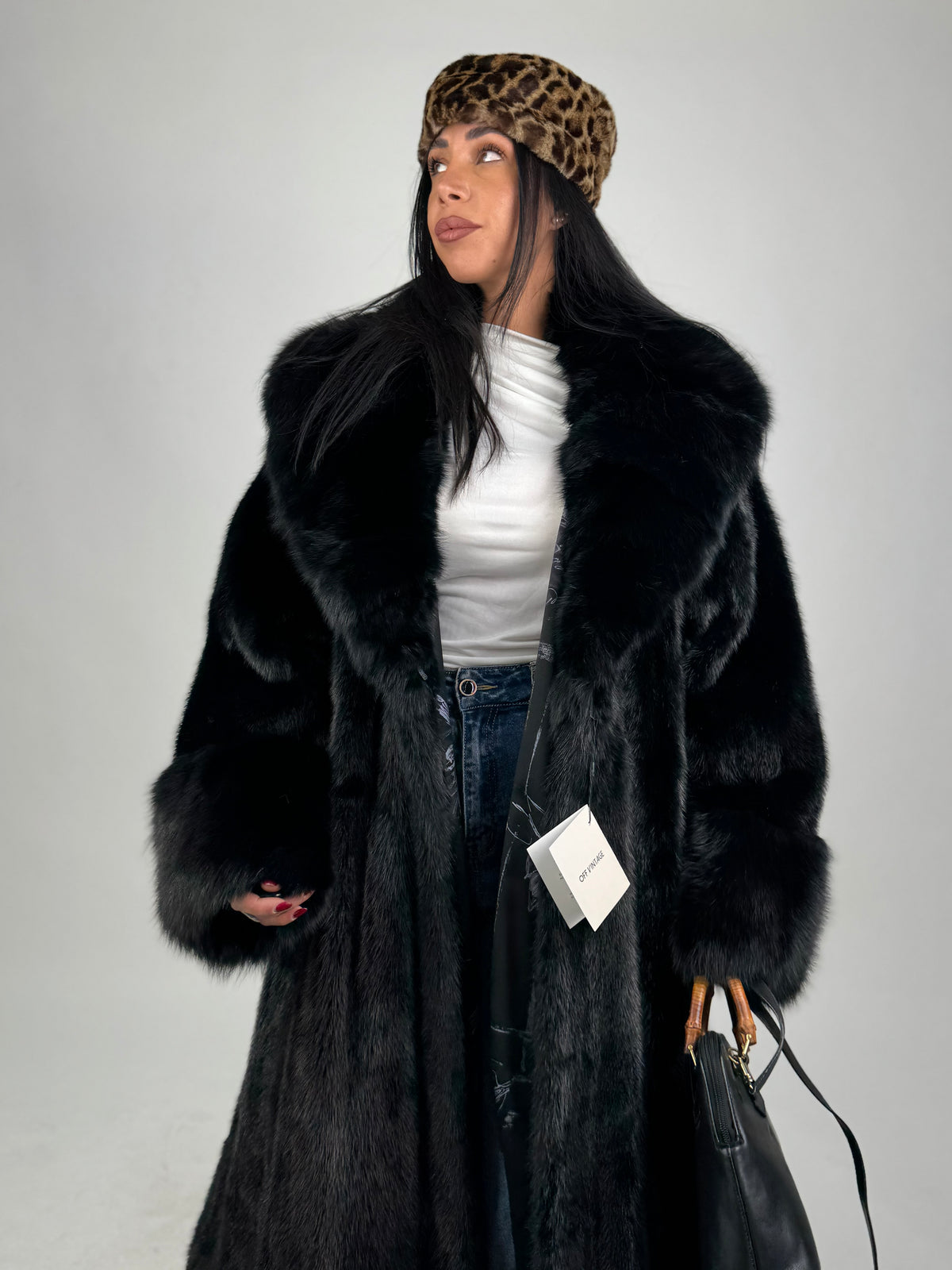 Cappotto in visone e zibellino N664