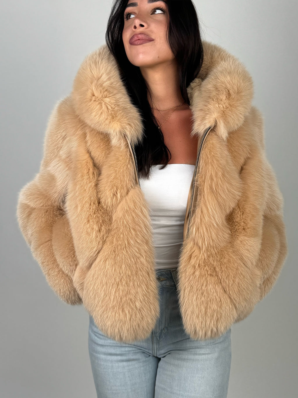 Mink Bomber Jacket