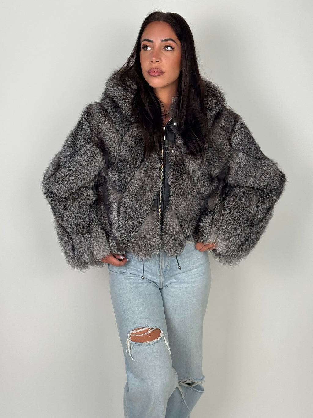 Mink Bomber Jacket