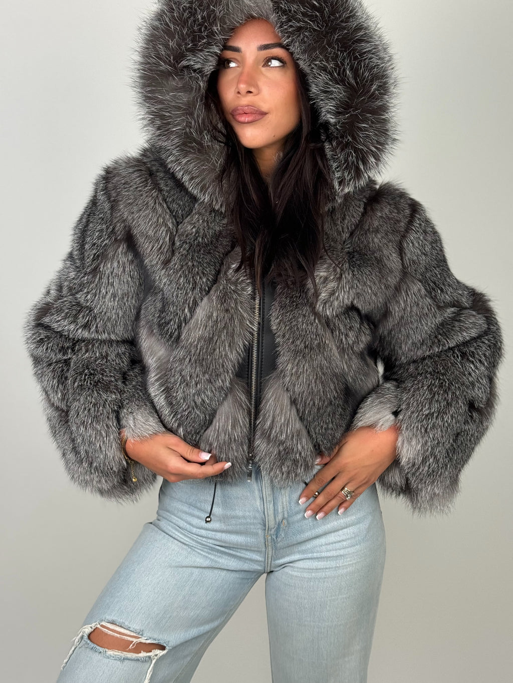Mink Bomber Jacket