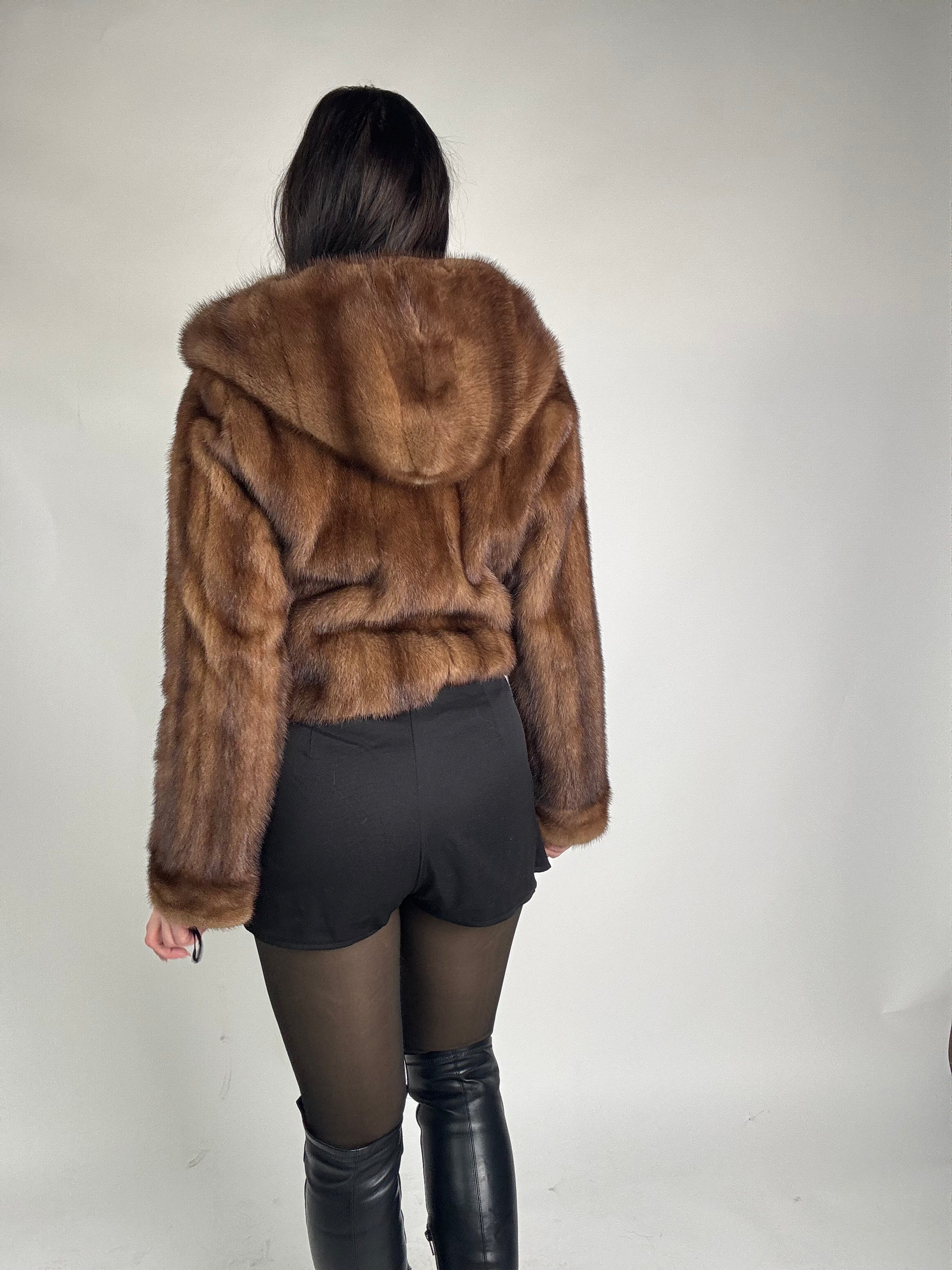 Mink Bomber Jacket