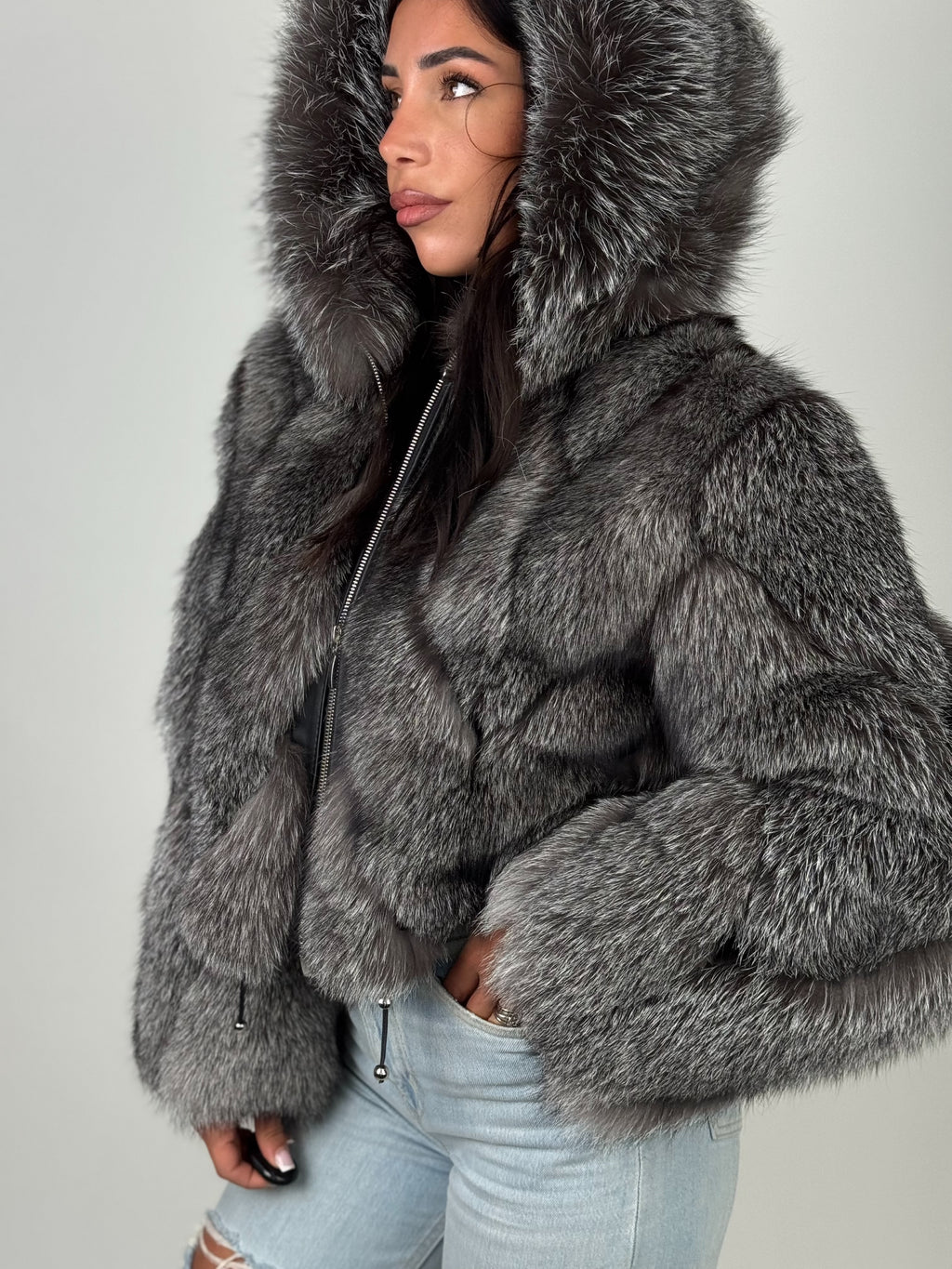 Mink Bomber Jacket