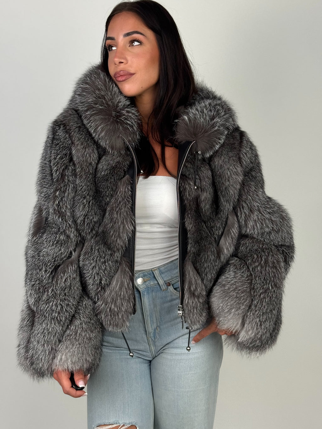 Mink Bomber Jacket