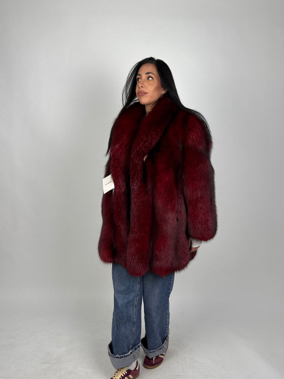 Giacca in volpe argentata N191