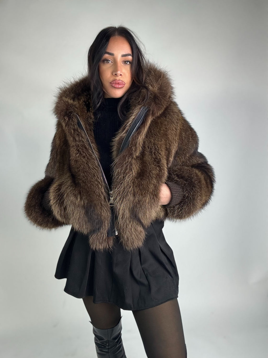 Mink Bomber Jacket