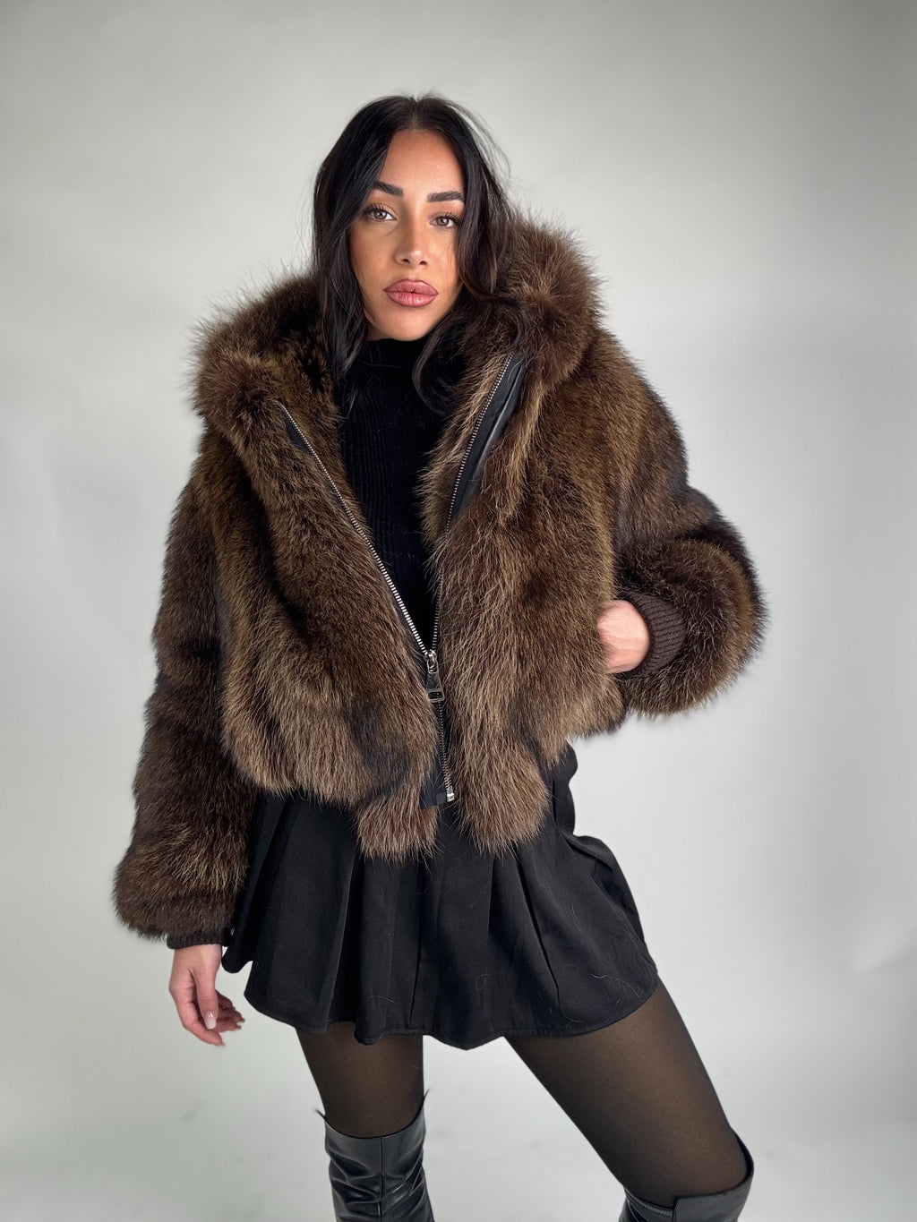 Mink Bomber Jacket