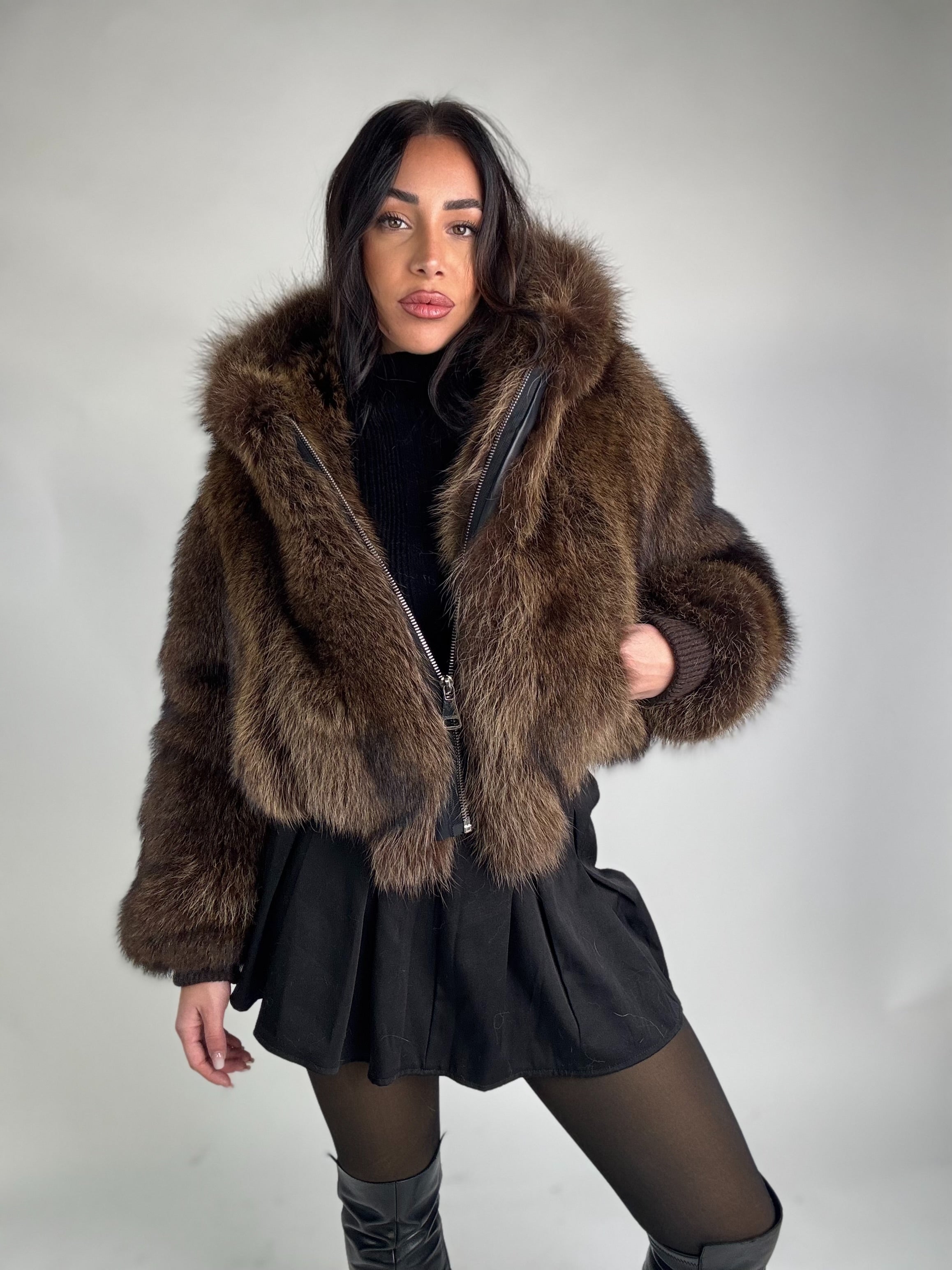 Mink Bomber Jacket