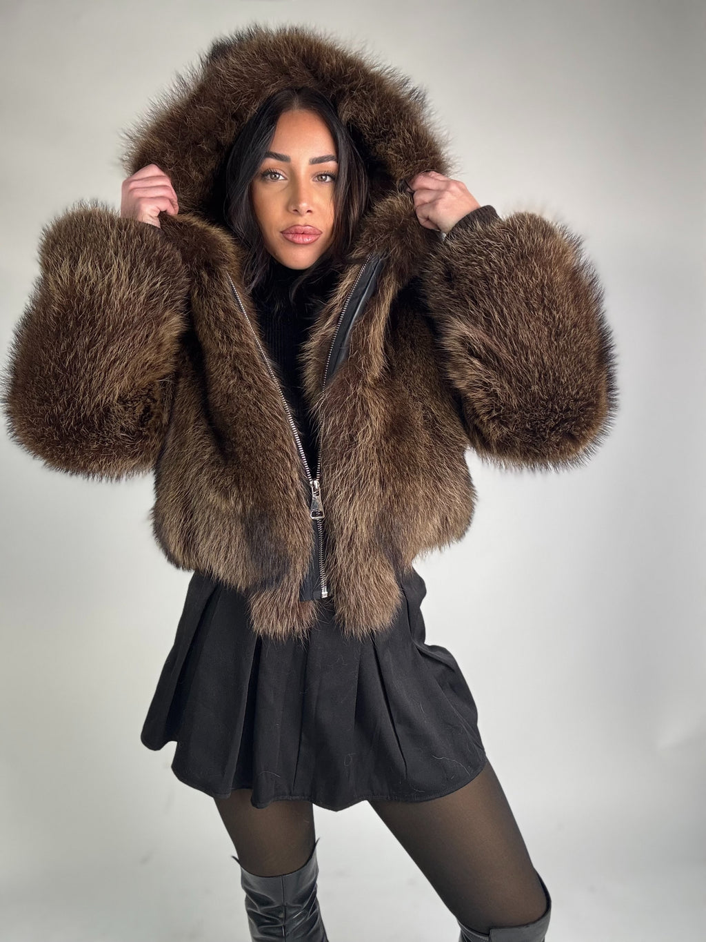 Mink Bomber Jacket