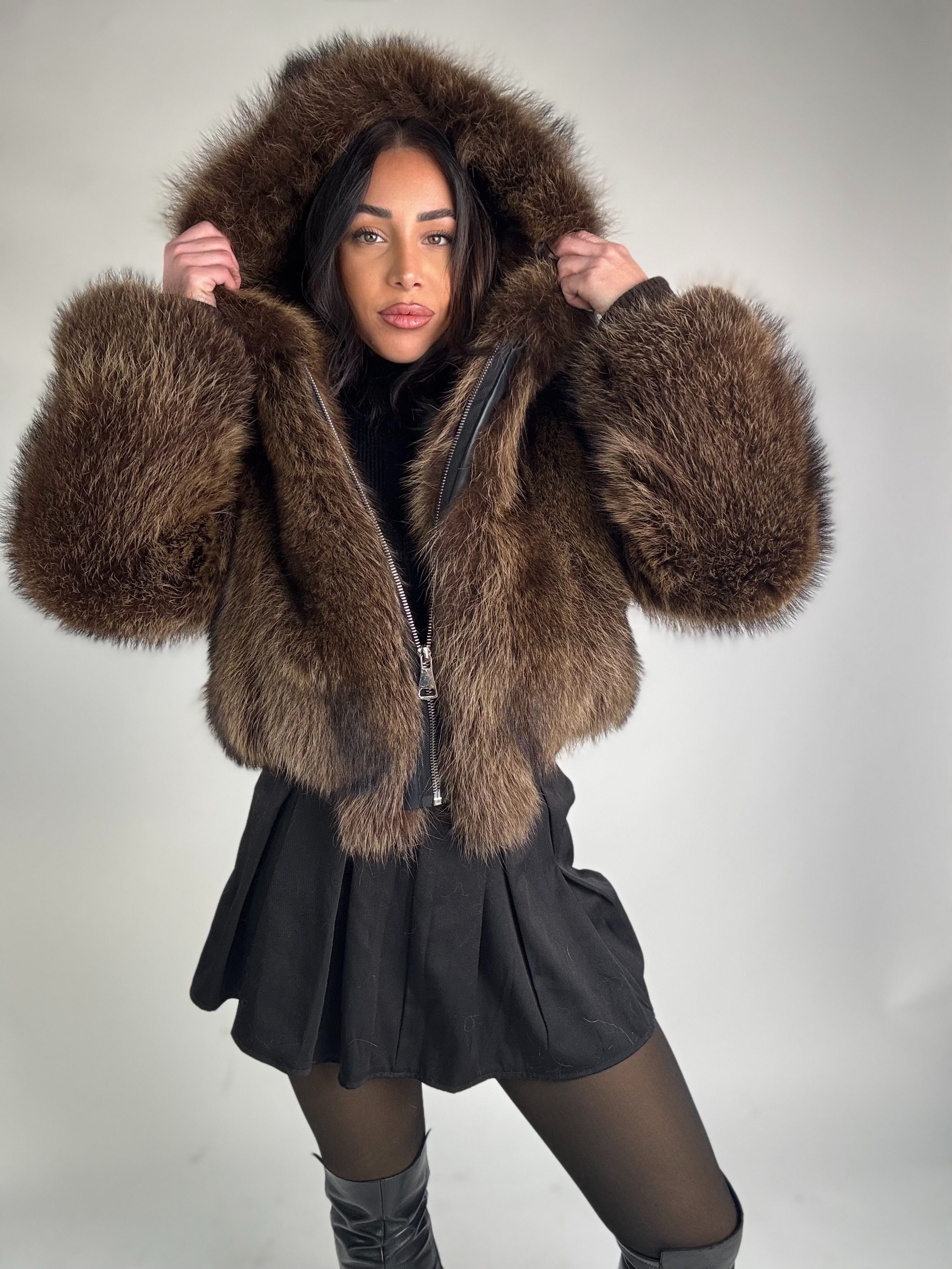 Mink Bomber Jacket