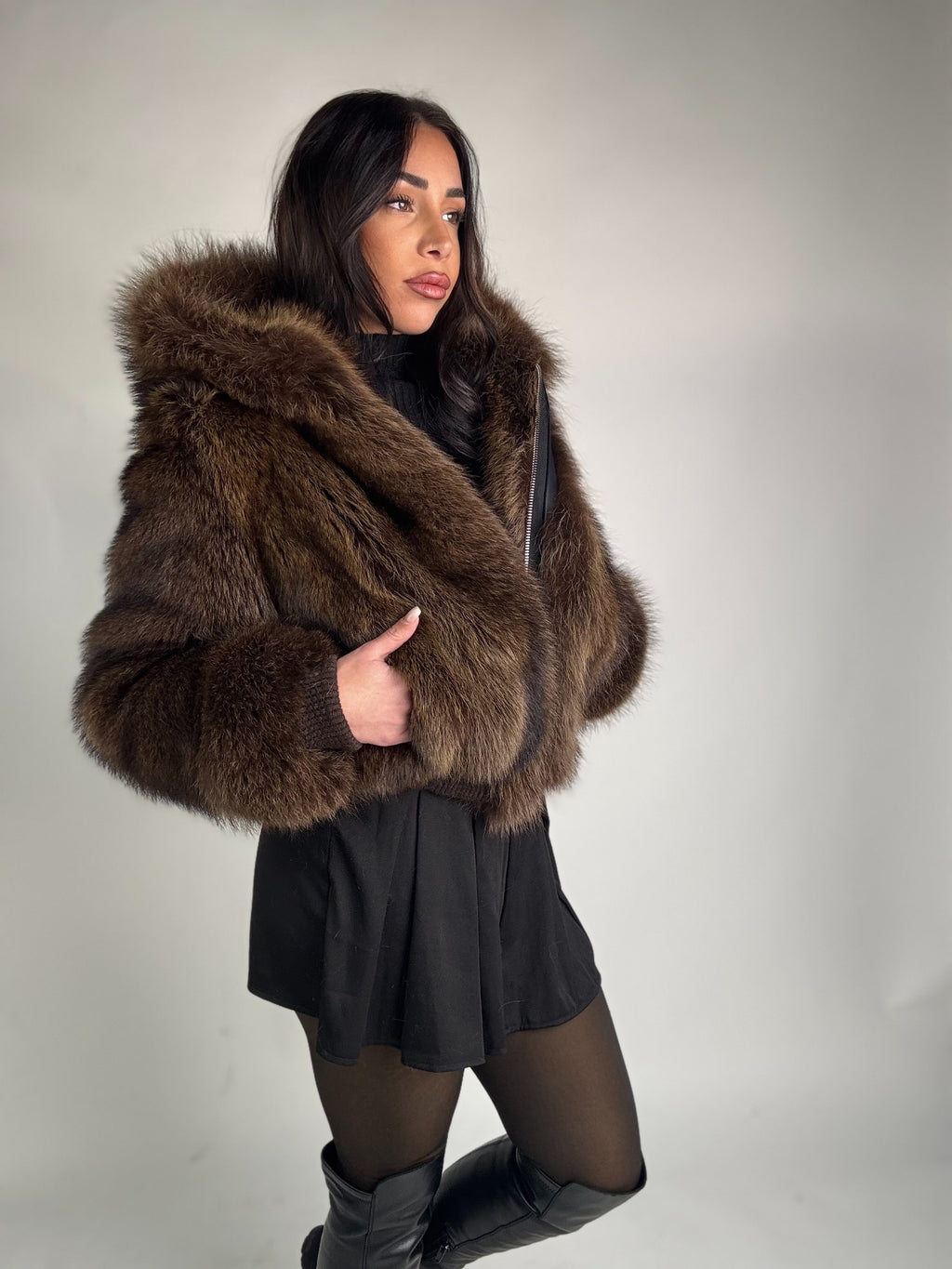 Mink Bomber Jacket
