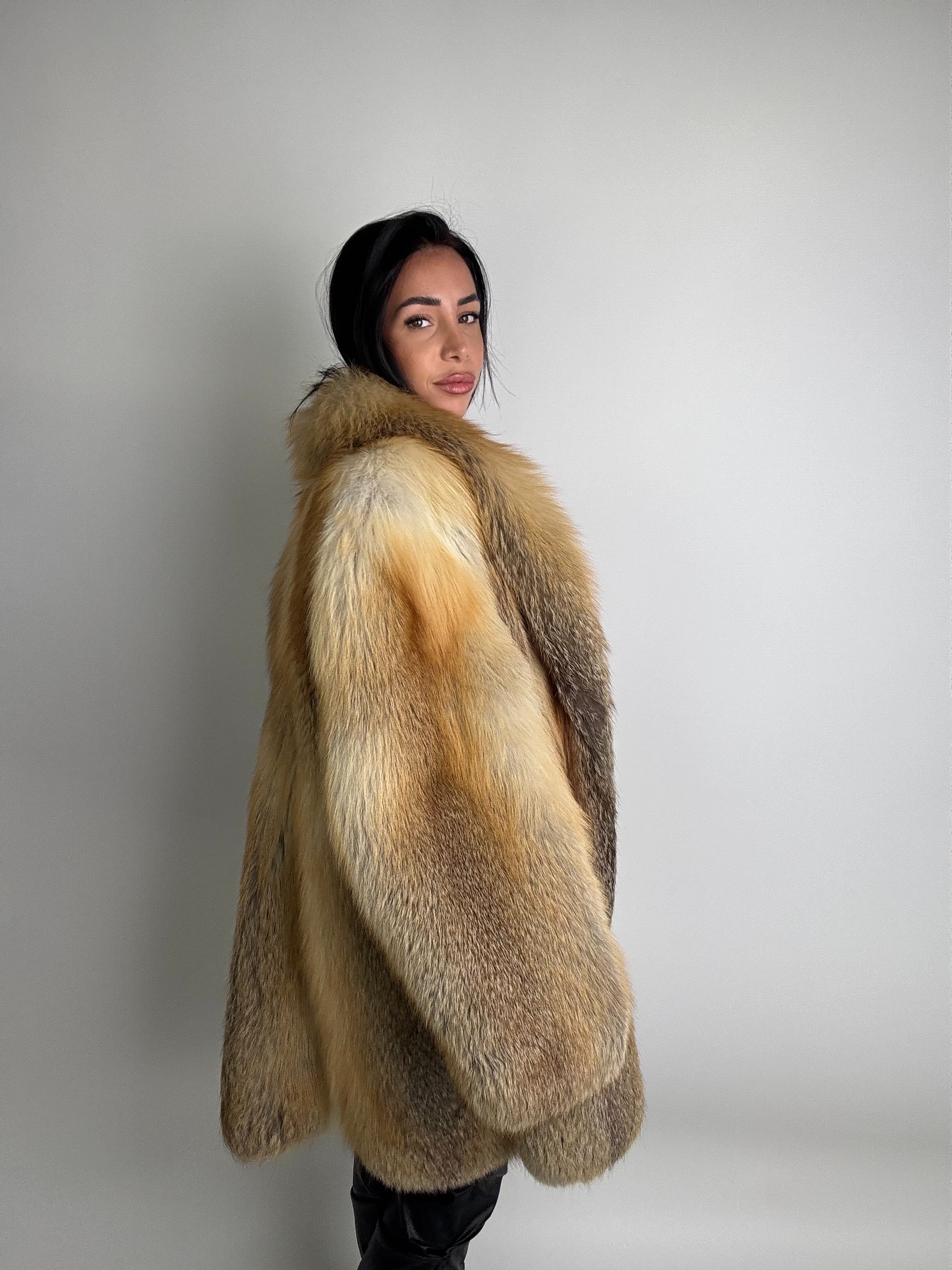 Giacca in volpe golden N954