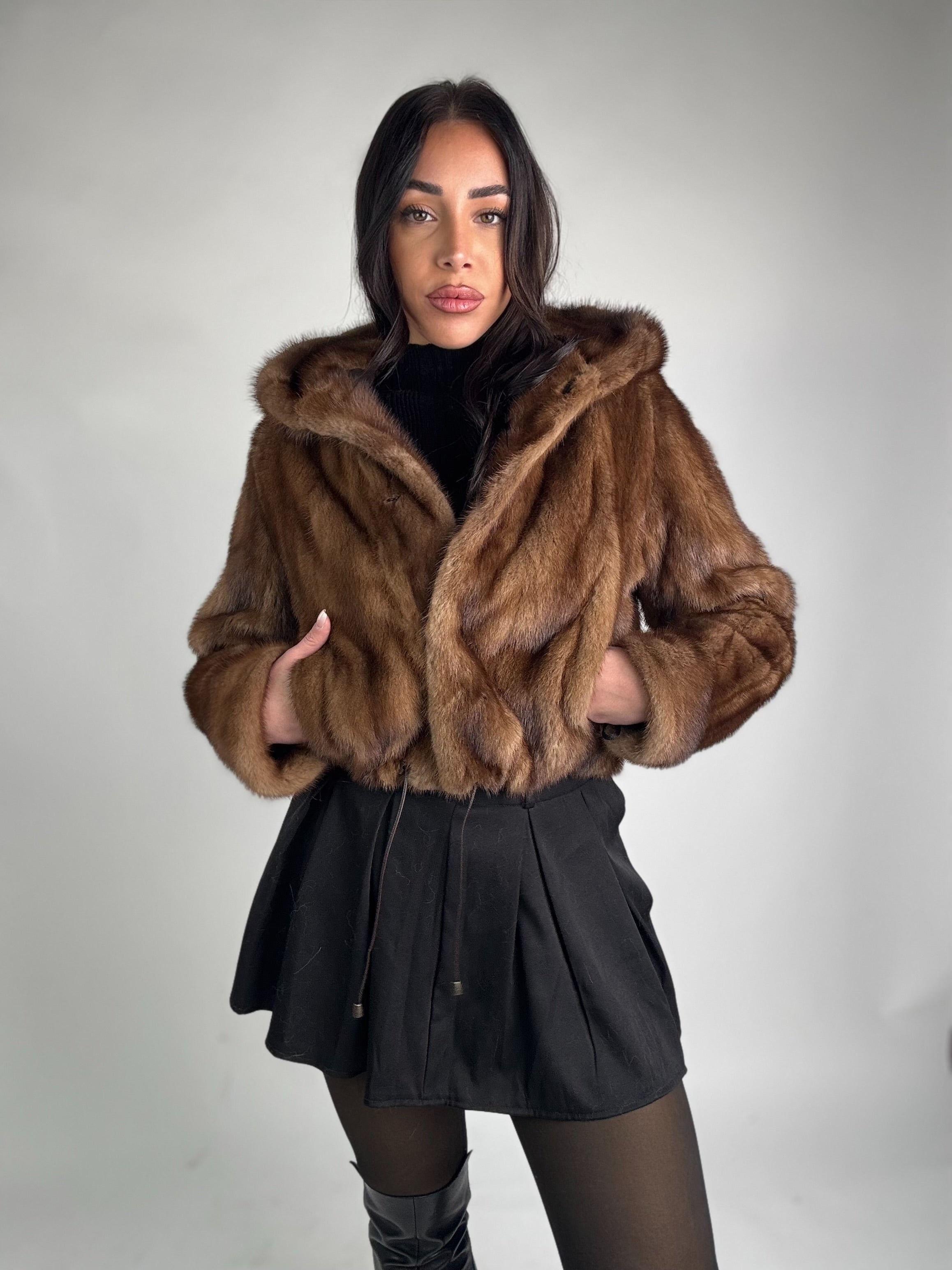 Mink Bomber Jacket