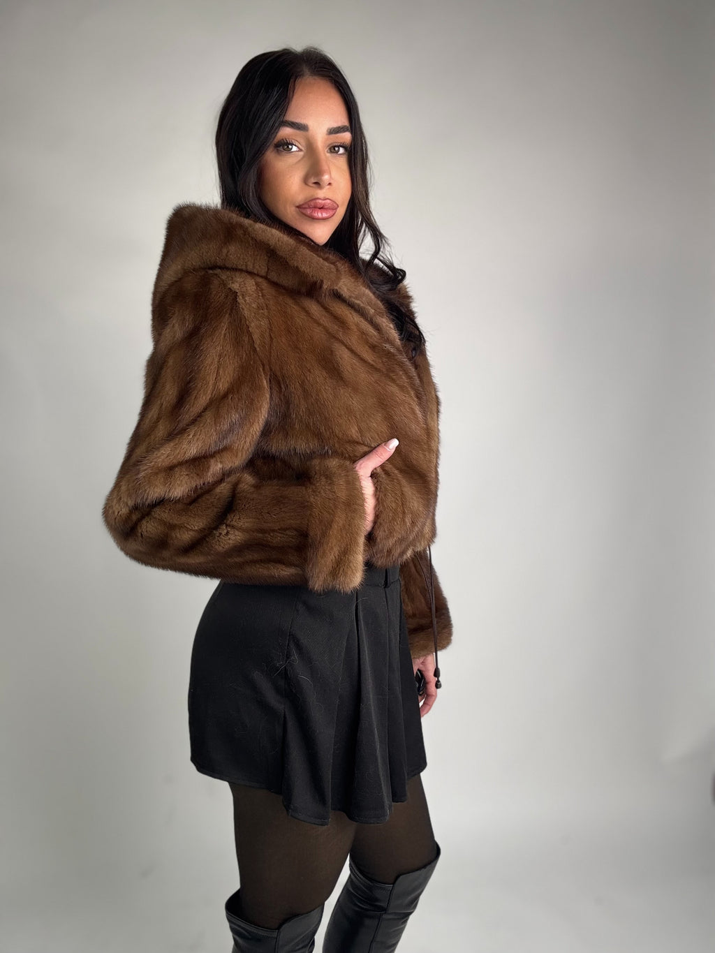 Mink Bomber Jacket