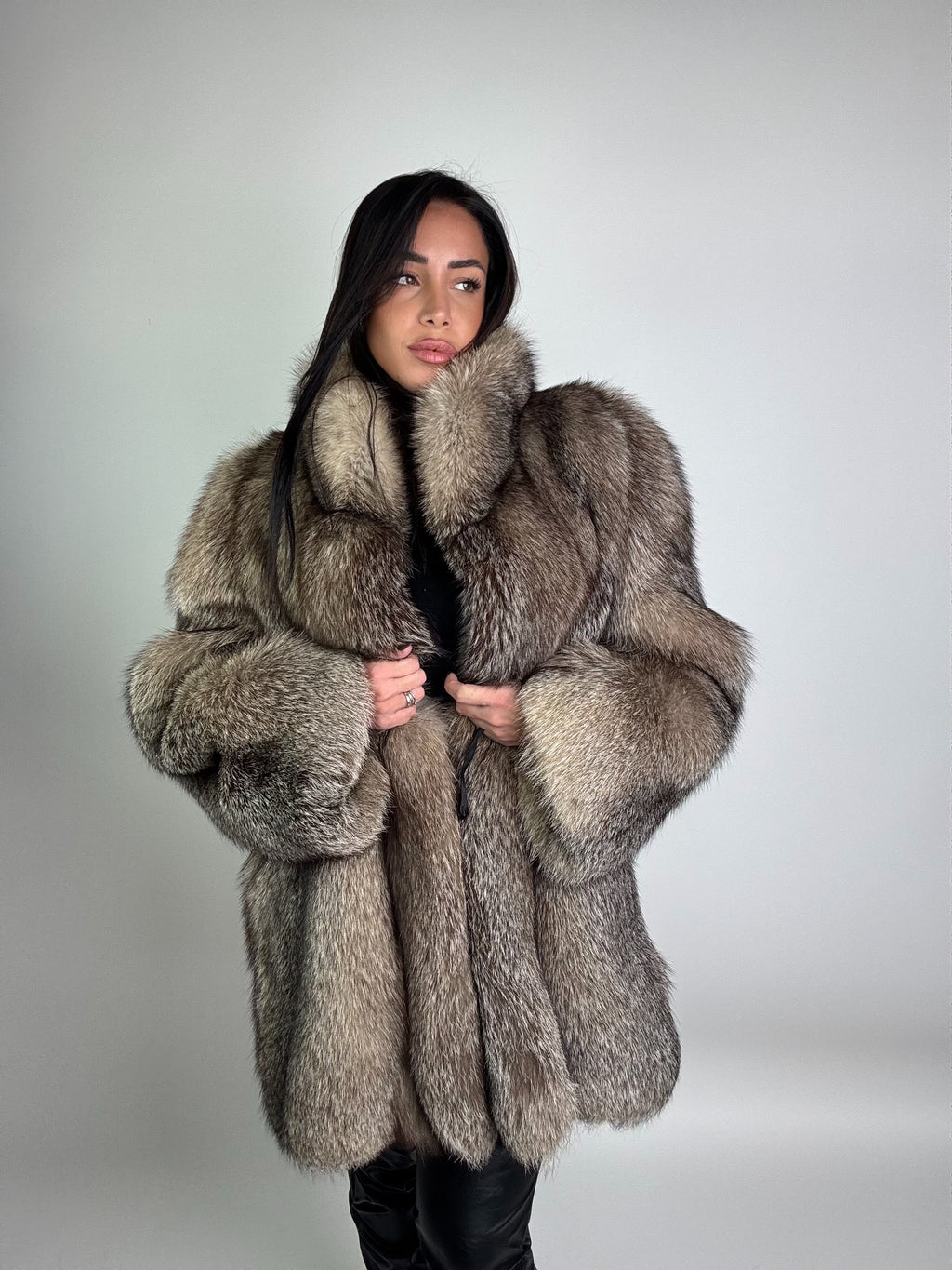 Giacca in volpe frost N957