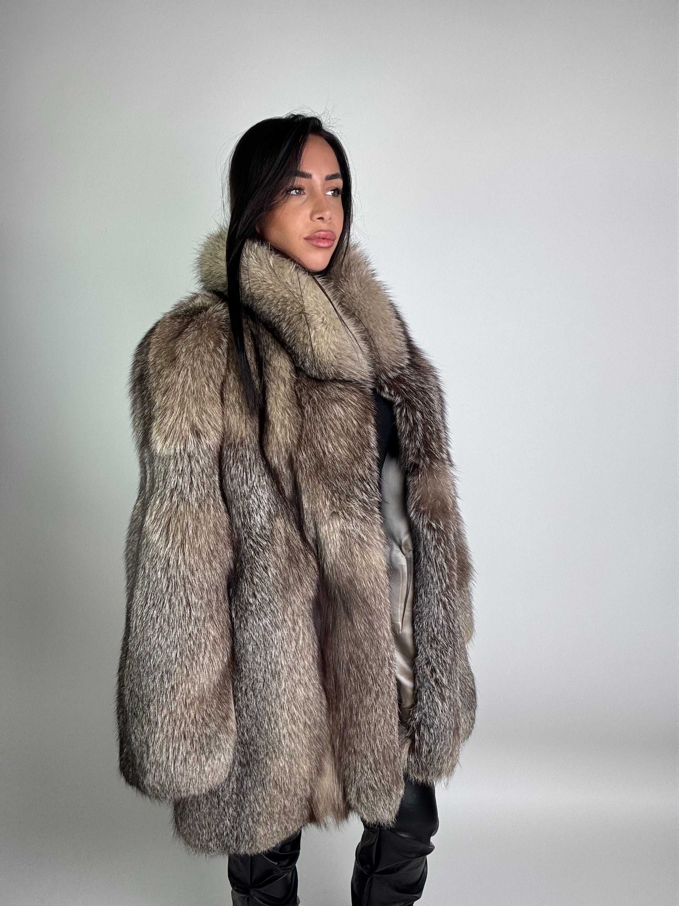 Giacca in volpe frost N957