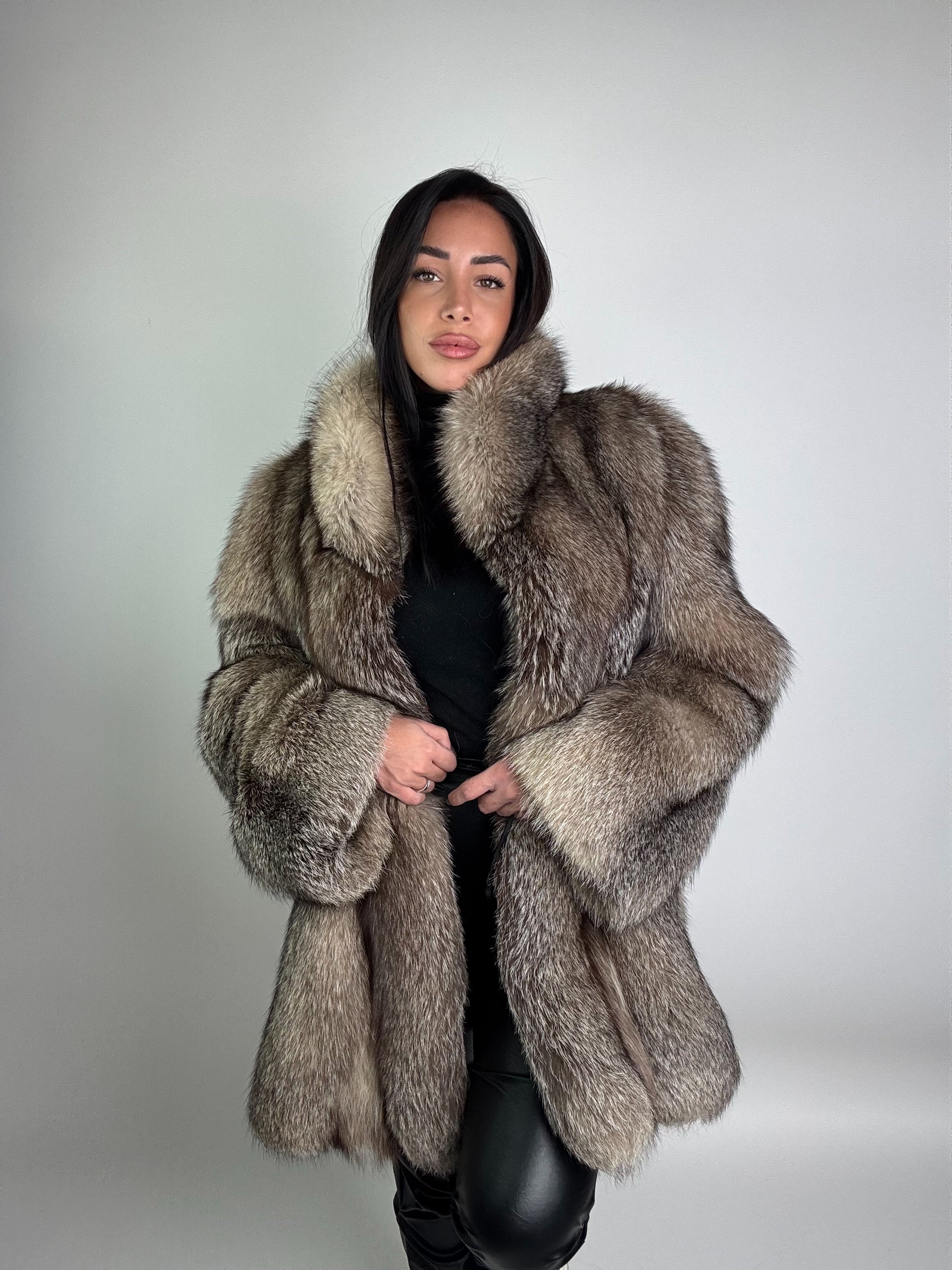 Giacca in volpe frost N957