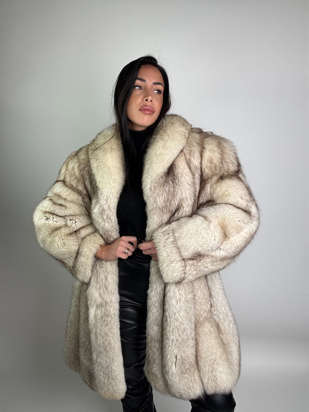 Giacca in volpe della groenlandia N958