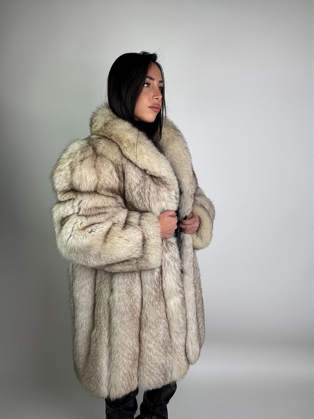 Giacca in volpe della groenlandia N958