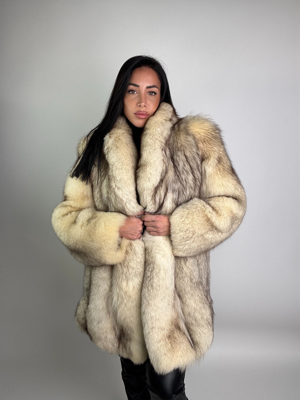 Giacca in volpe della groenlandia N959