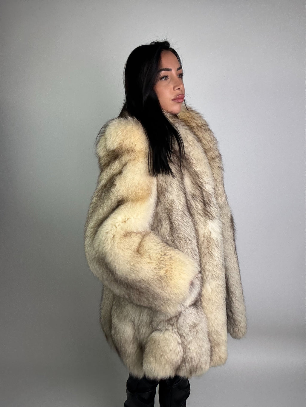 Giacca in volpe della groenlandia N959