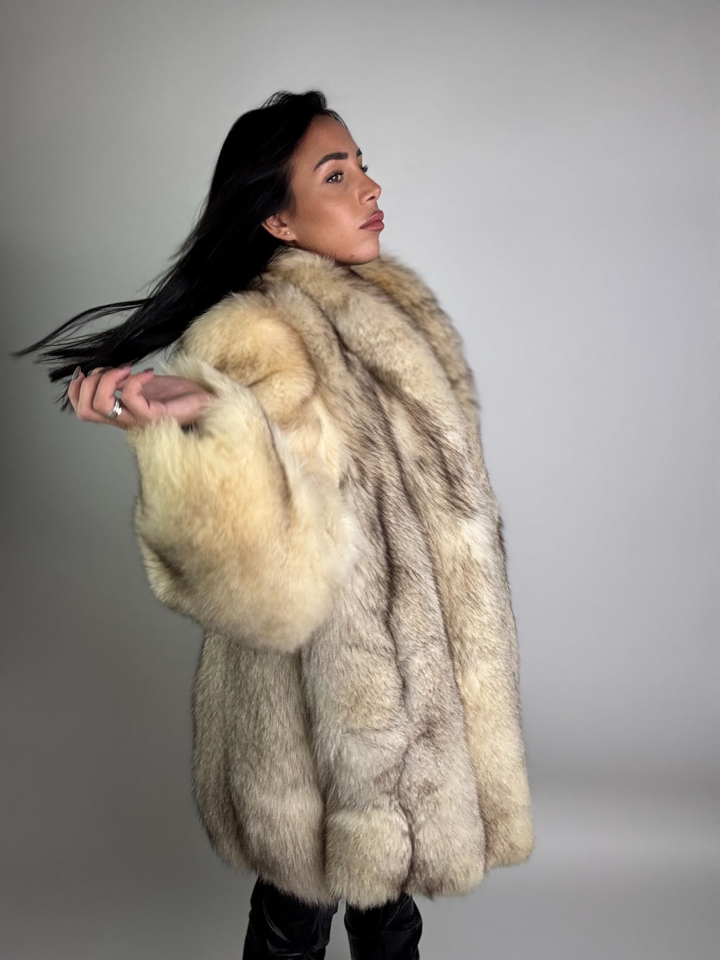 Giacca in volpe della groenlandia N959