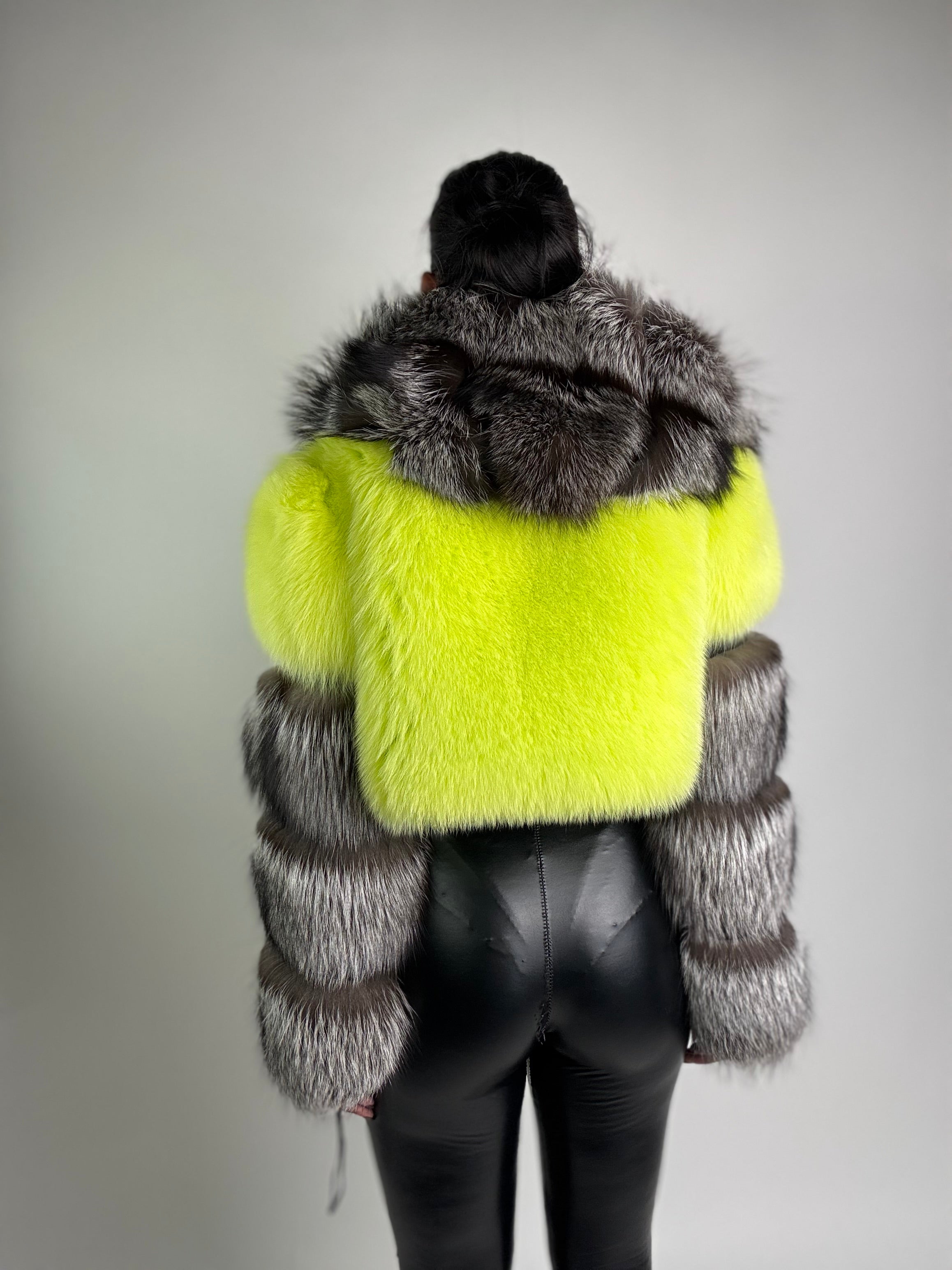 Bomber in volpe argentata Daisy