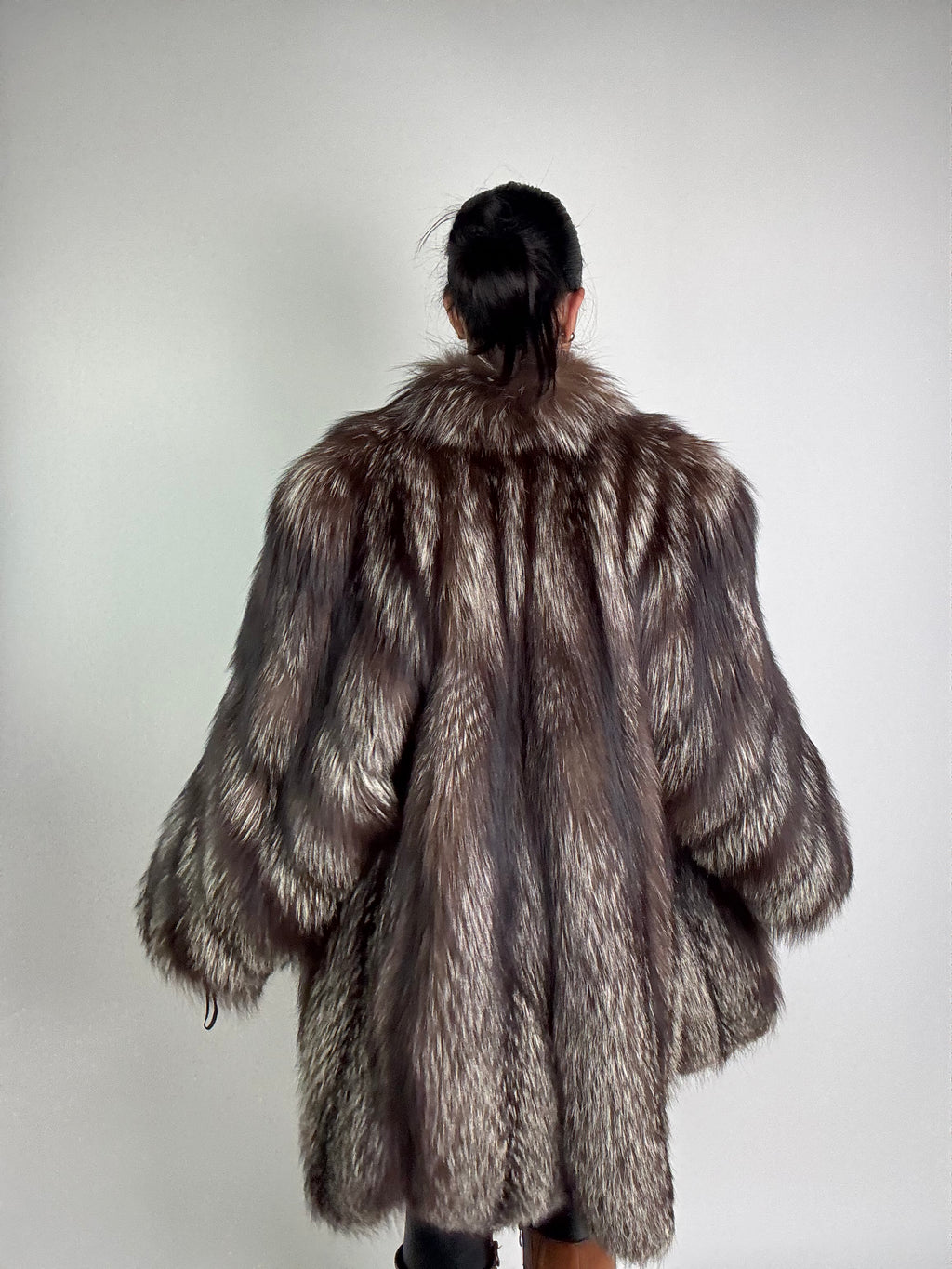 Giacca in volpe argentata N962