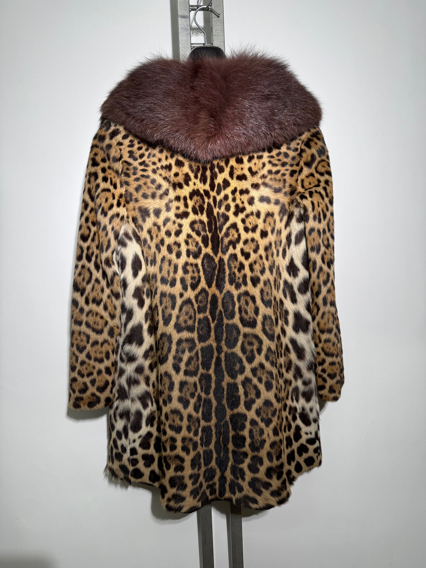 Cappotto in leopardo e volpe