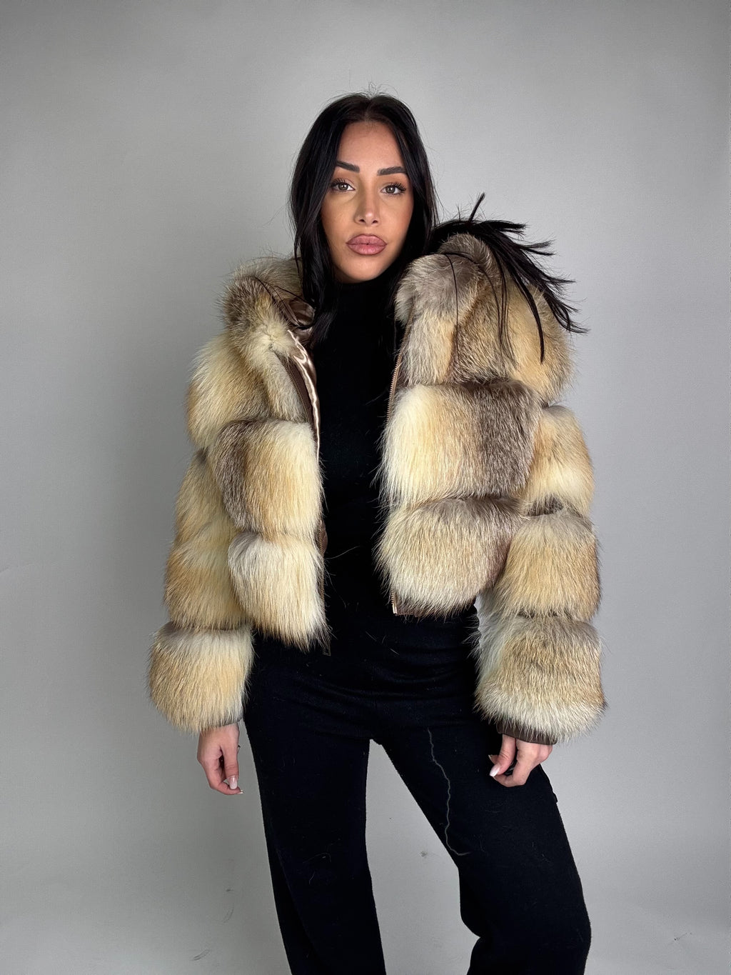 Mink Bomber Jacket