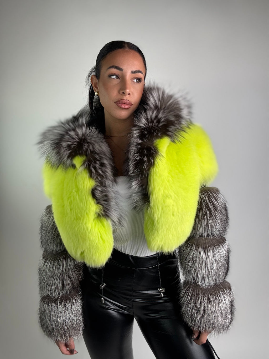 Bomber in volpe argentata Daisy