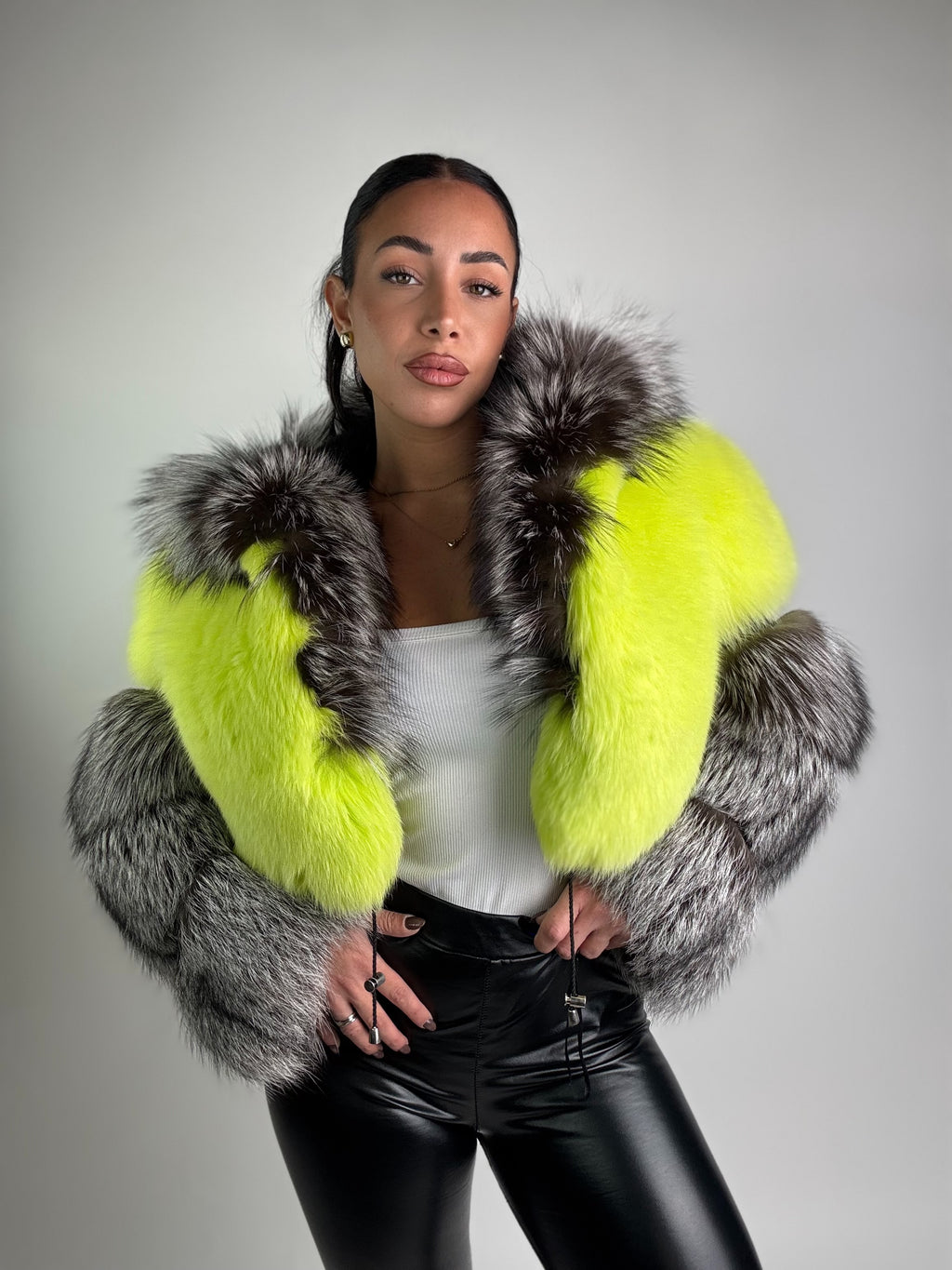 Bomber in volpe argentata Daisy