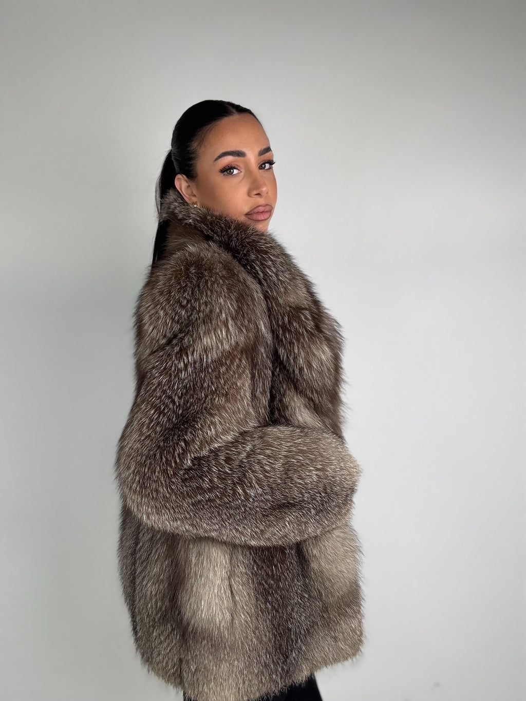 Giacca in volpe frost N310