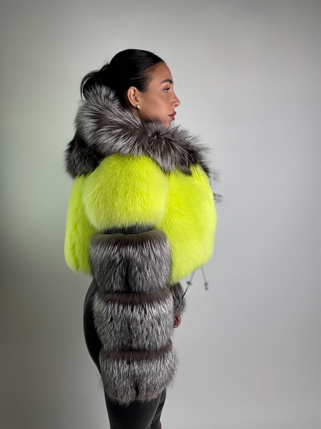 Bomber in volpe argentata Daisy