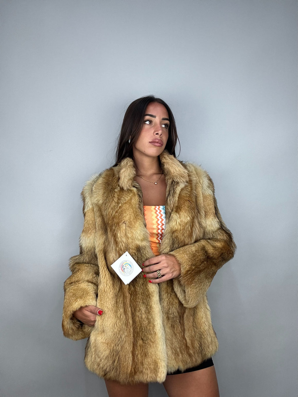 Giacca in volpe rossa