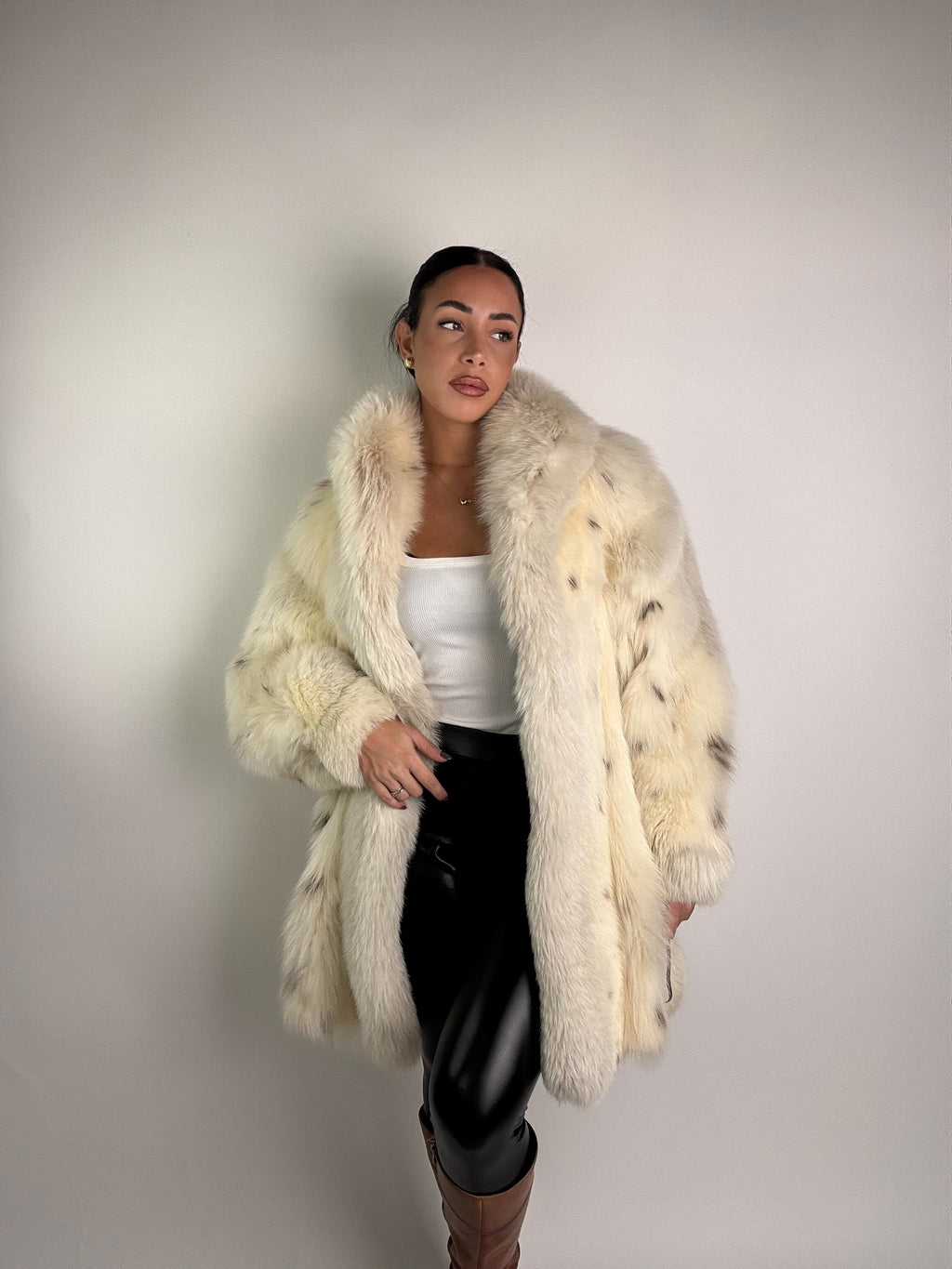 Giacca in volpe linciata N961