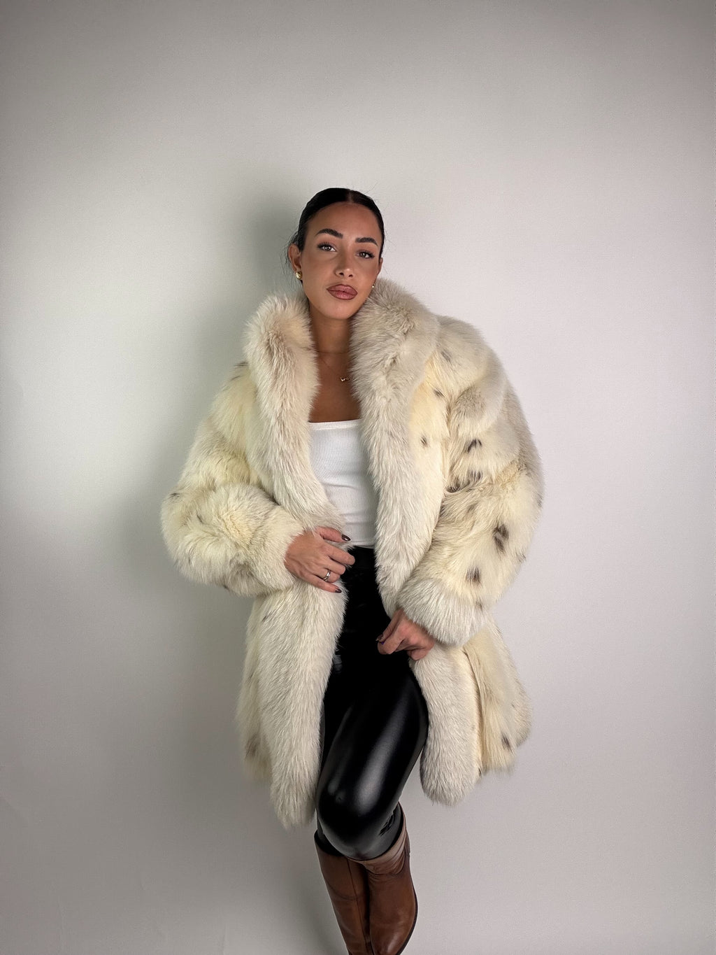 Giacca in volpe linciata N961