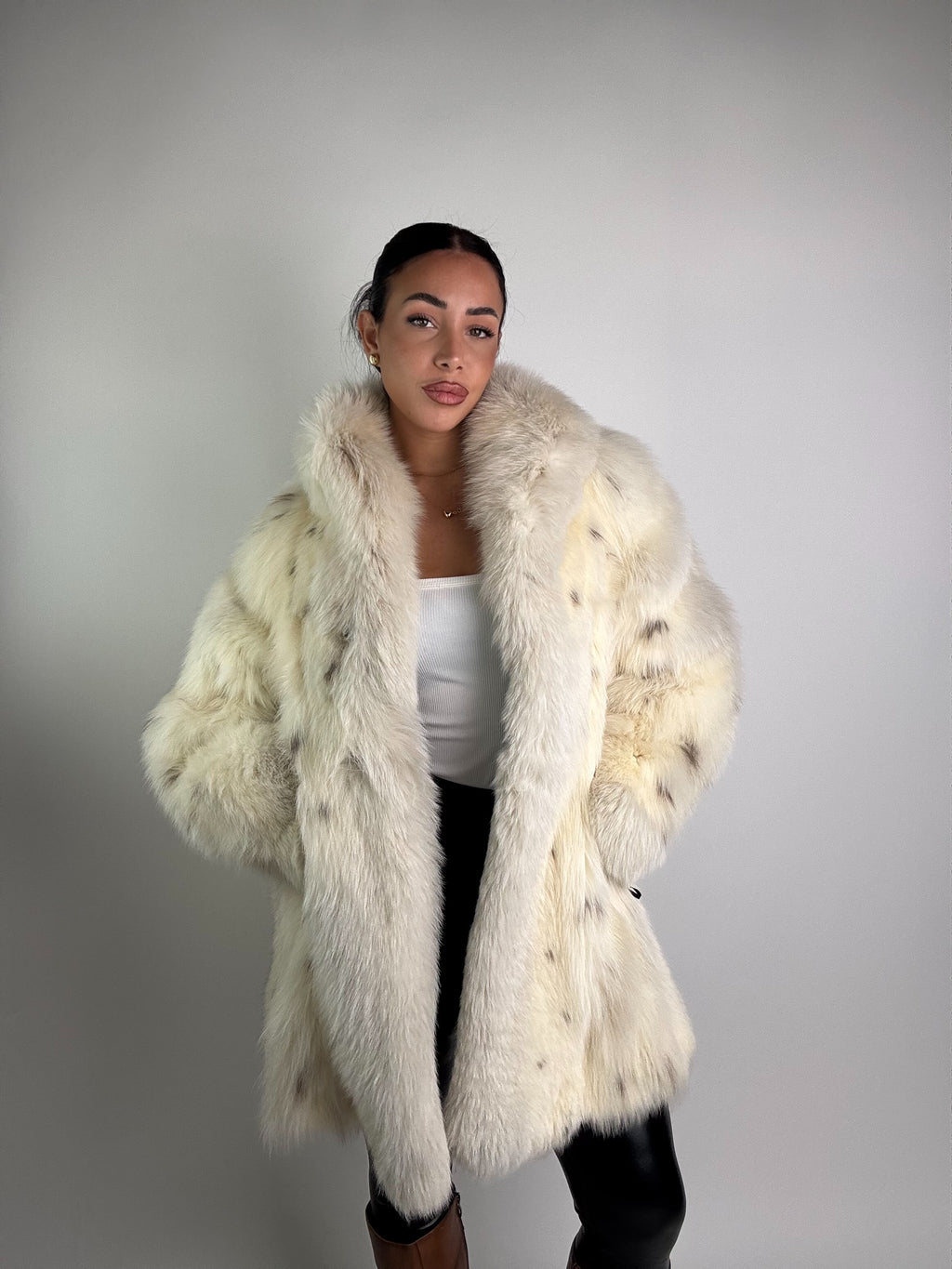 Giacca in volpe linciata N961