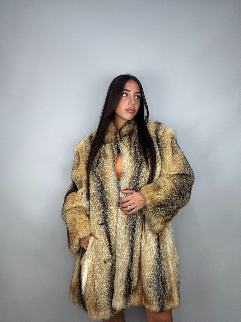 Giacca in volpe della virginia