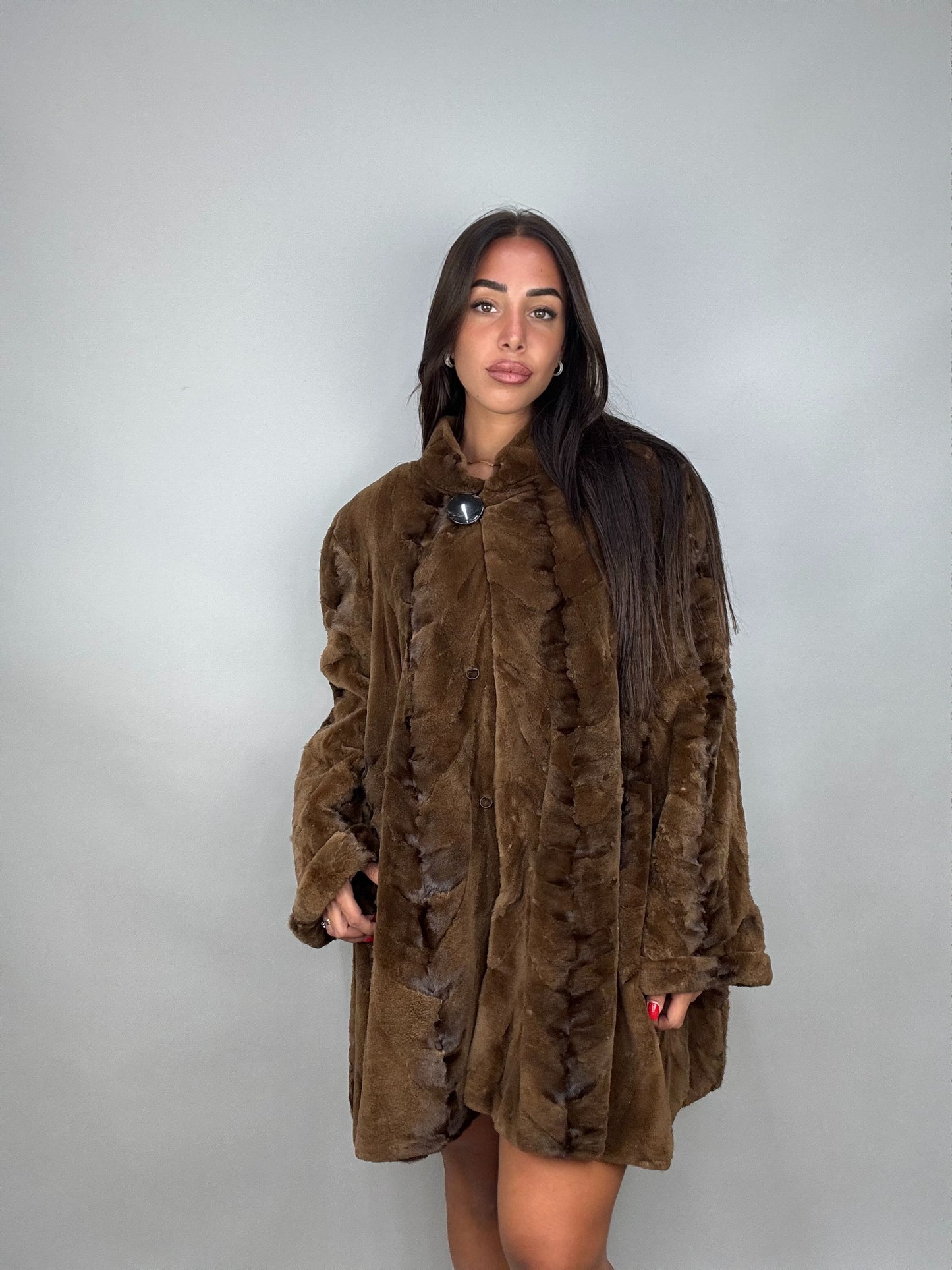Cappotto in visone rasato