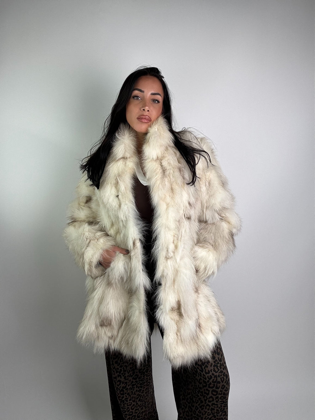 Giacca in volpe della groenlandia N948