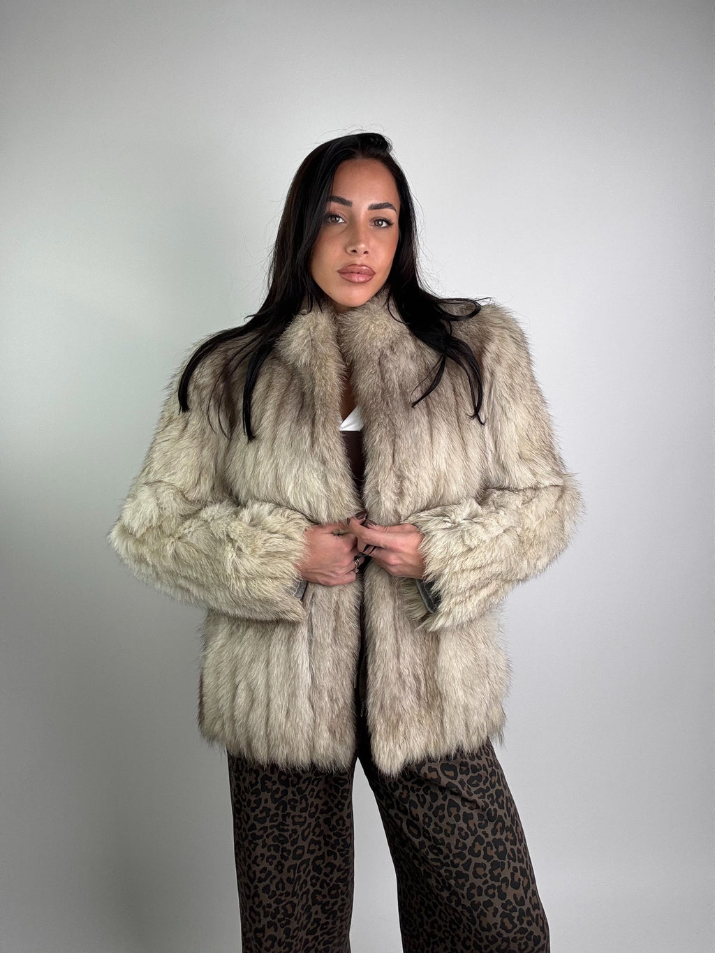 Giacca in volpe della groenlandia N952