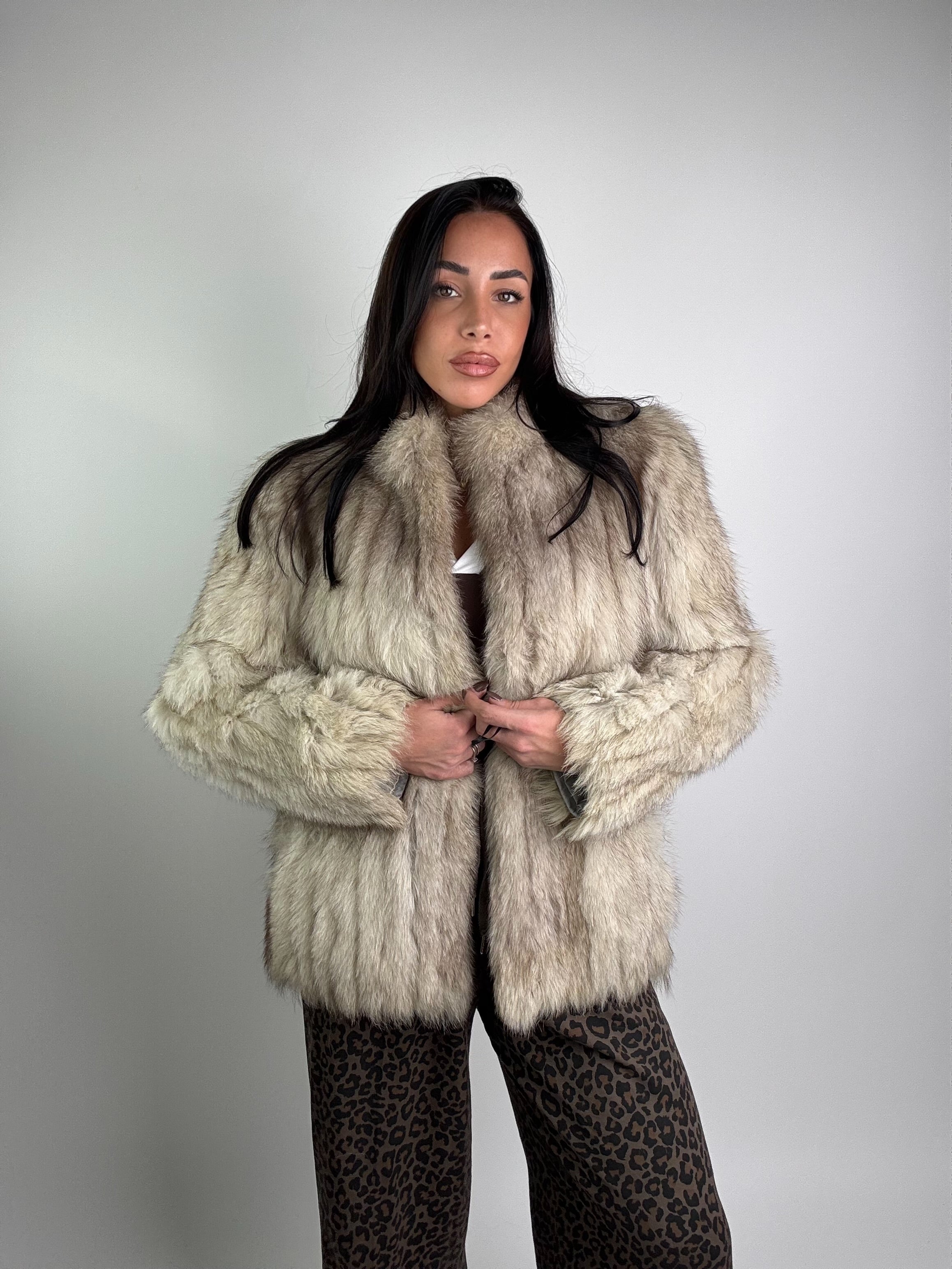 Giacca in volpe della groenlandia N952