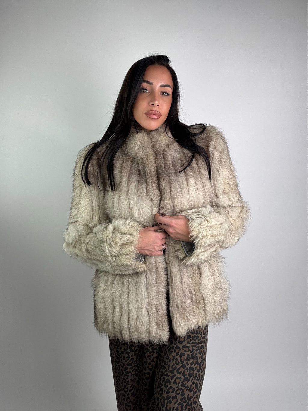 Giacca in volpe della groenlandia N952