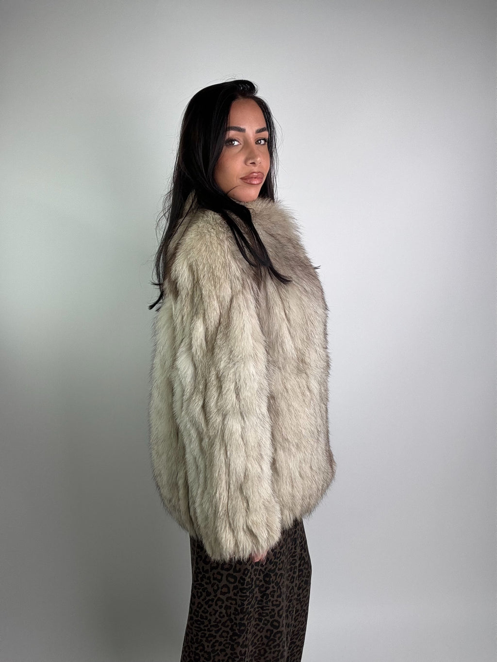 Giacca in volpe della groenlandia N952