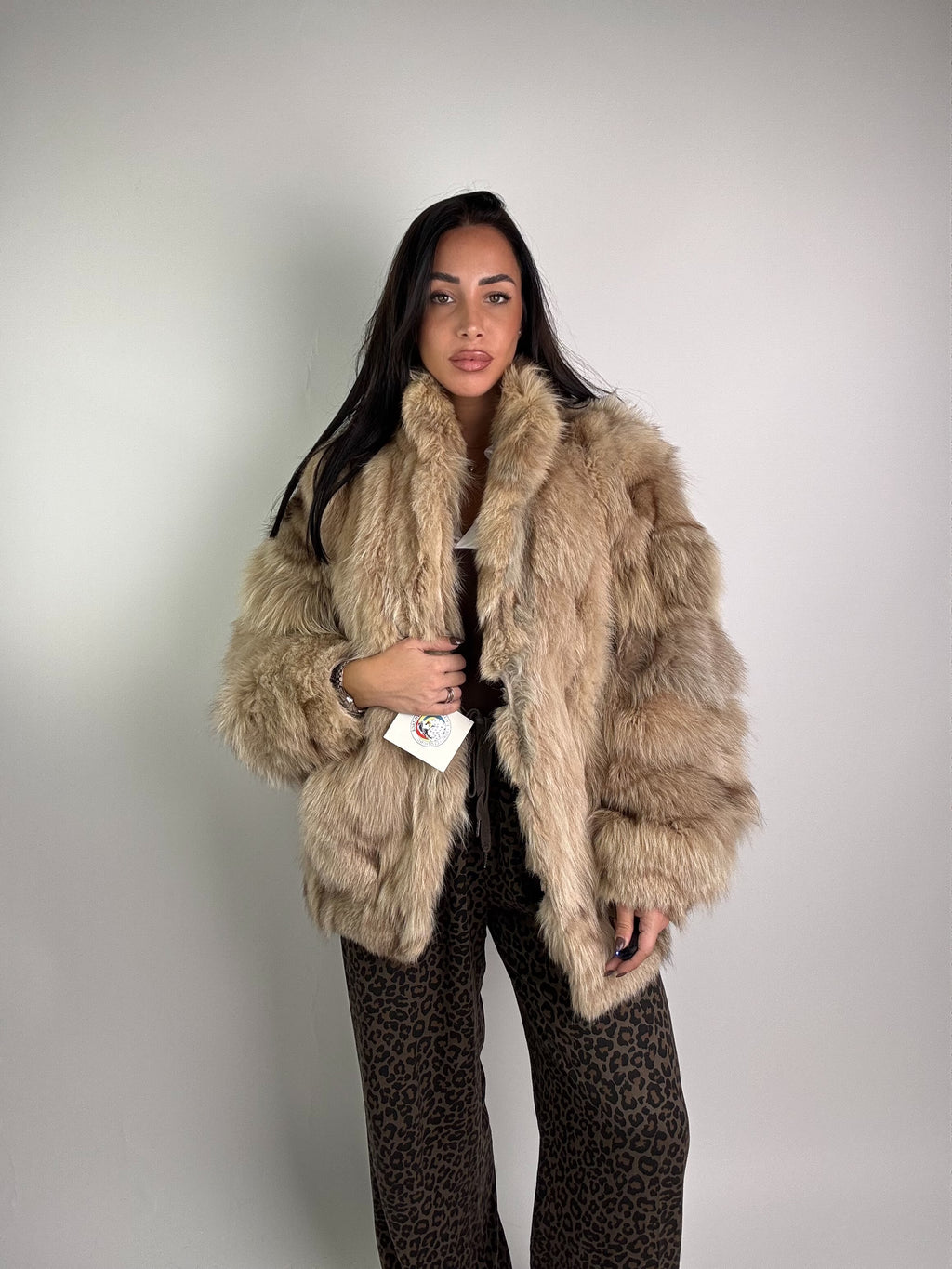 Giacca in volpe della groenlandia N943