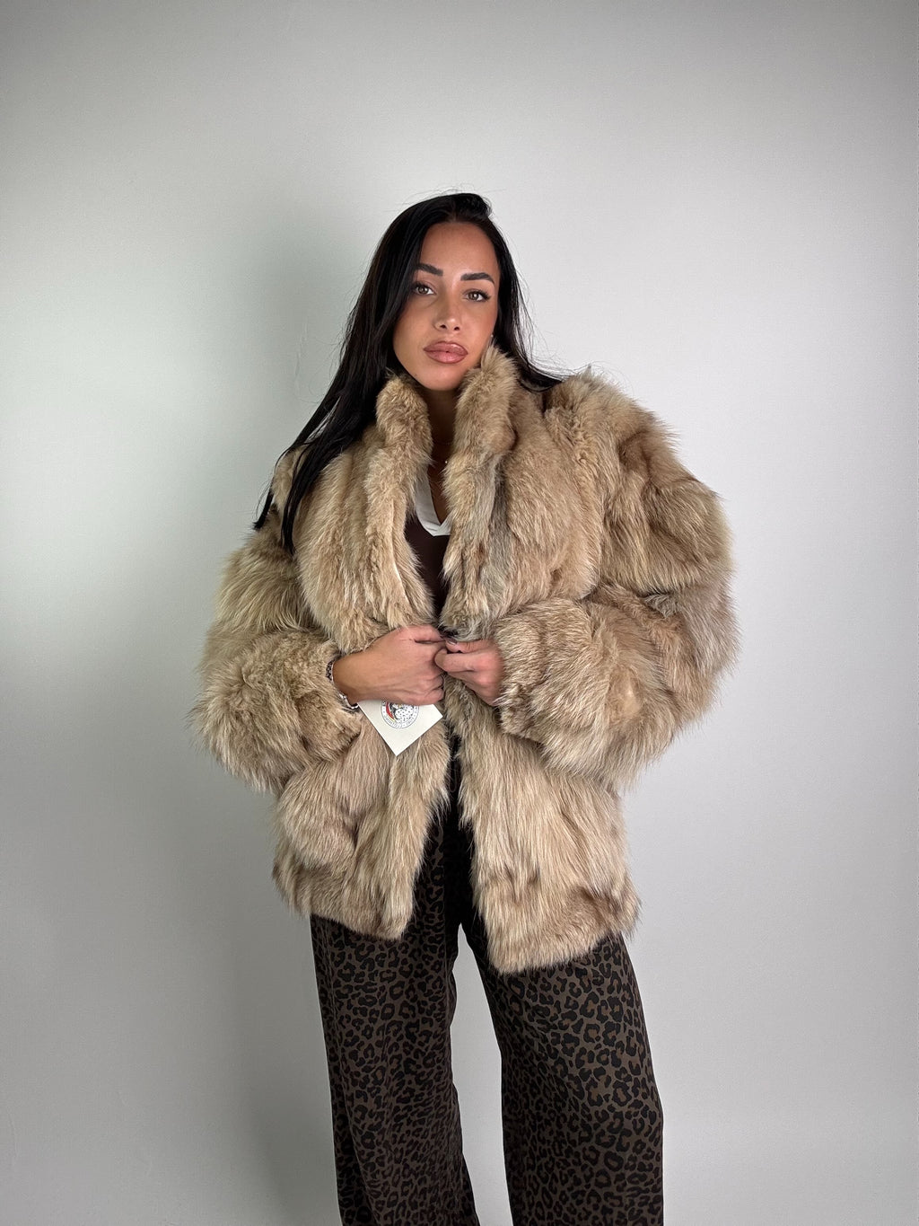 Giacca in volpe della groenlandia N943