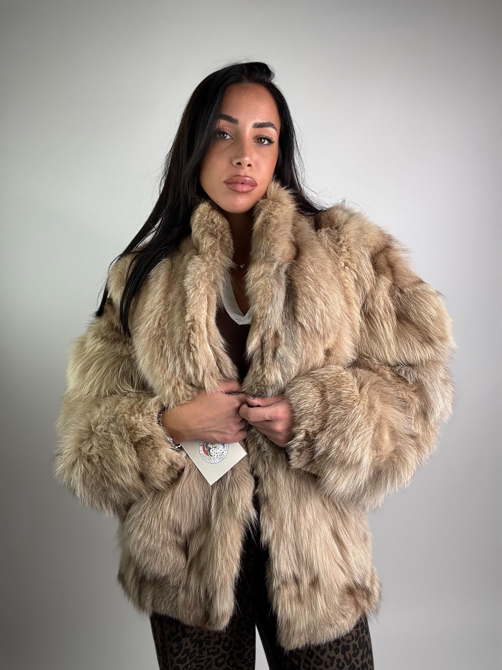 Giacca in volpe della groenlandia N943