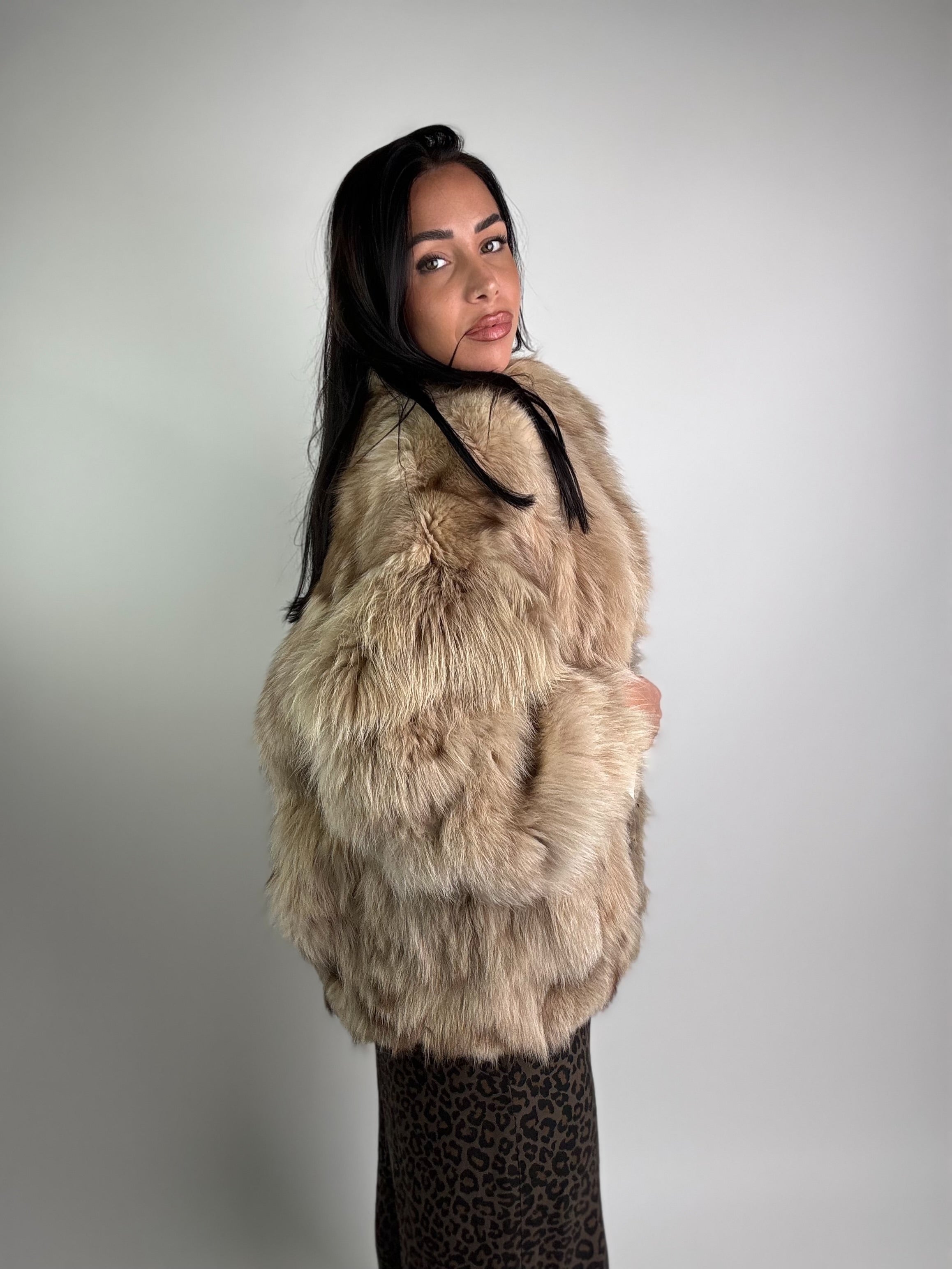 Giacca in volpe della groenlandia N943