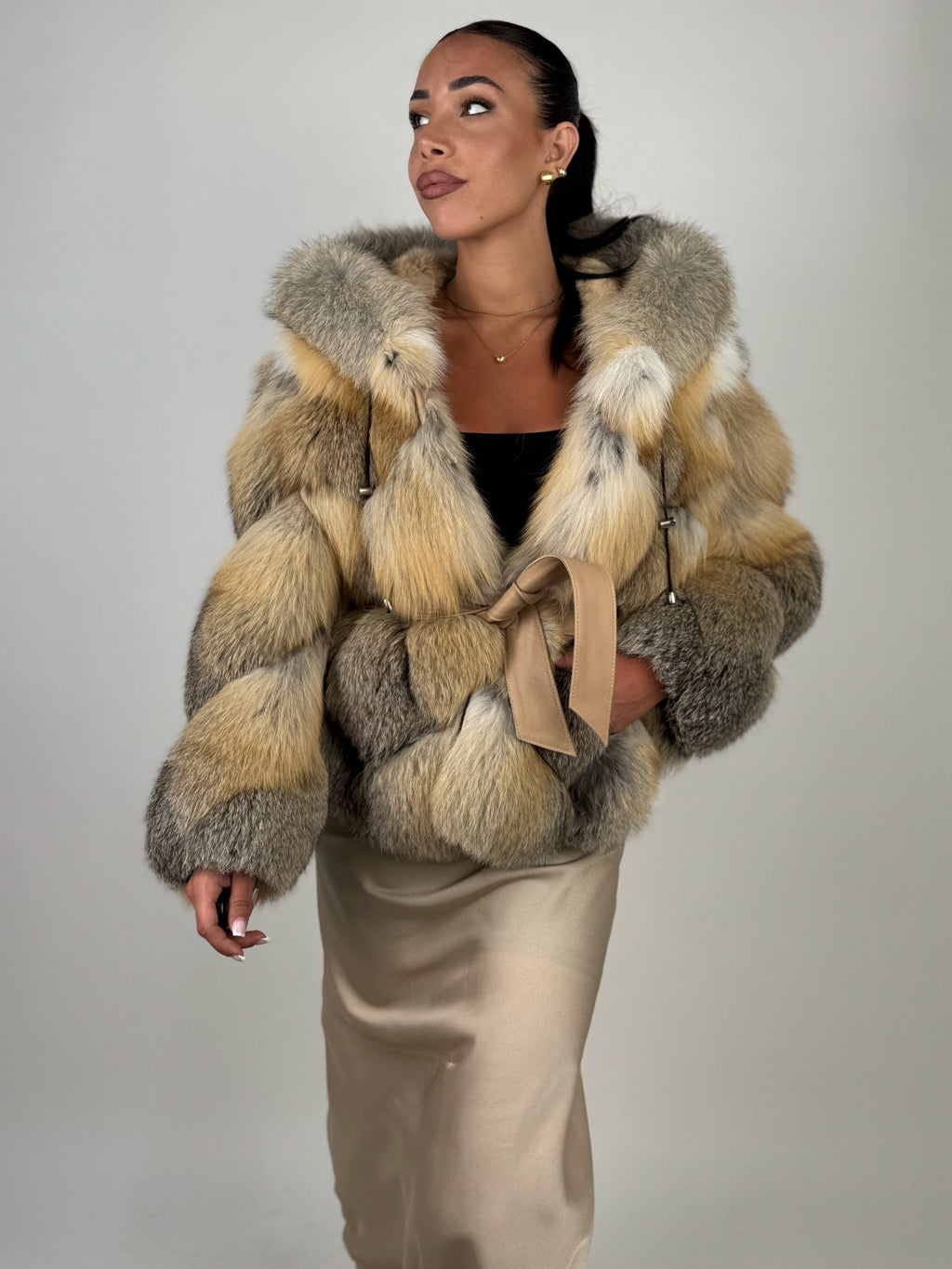 Giacca Athena in volpe golden N695