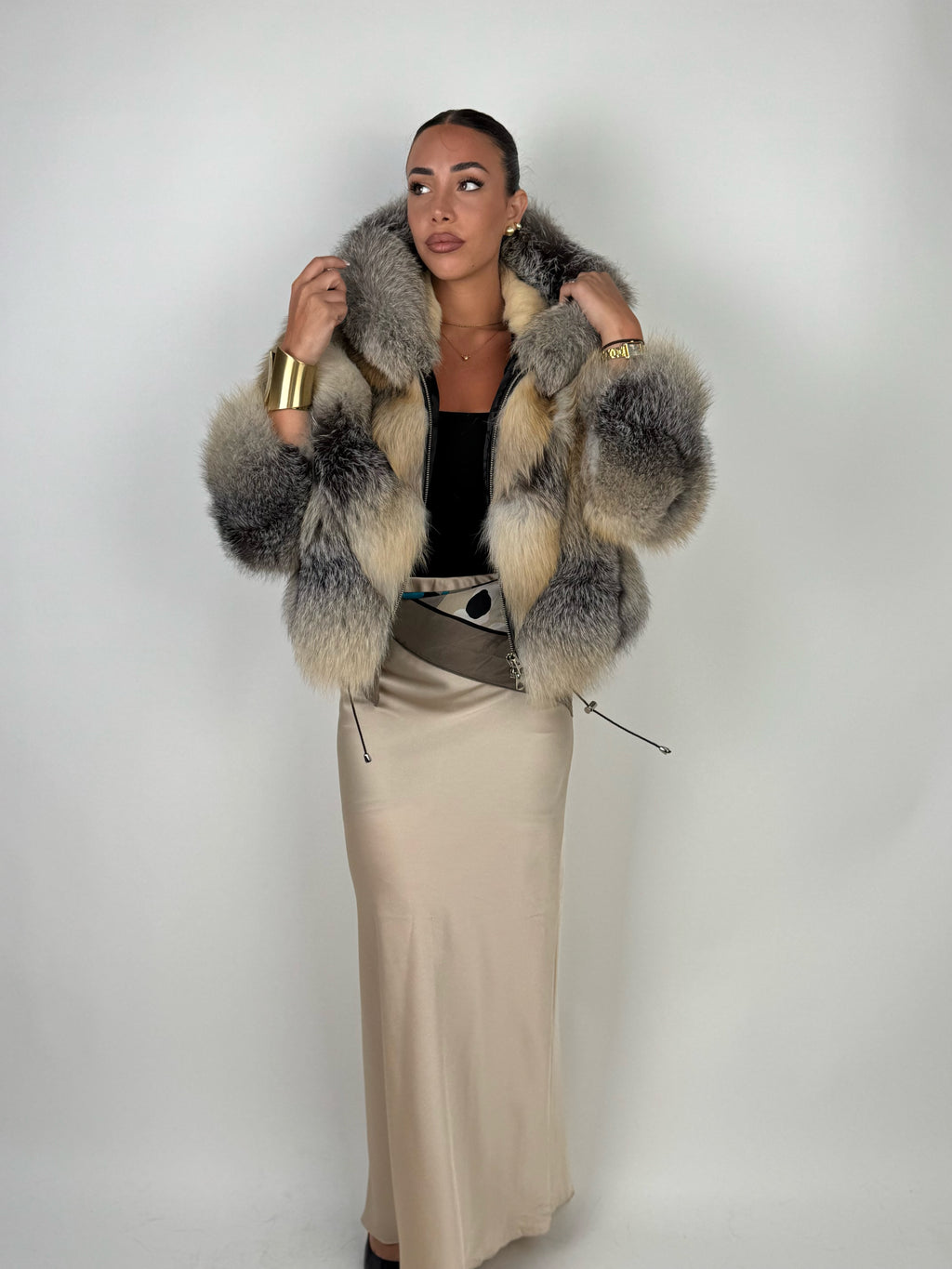 Mink Bomber Jacket